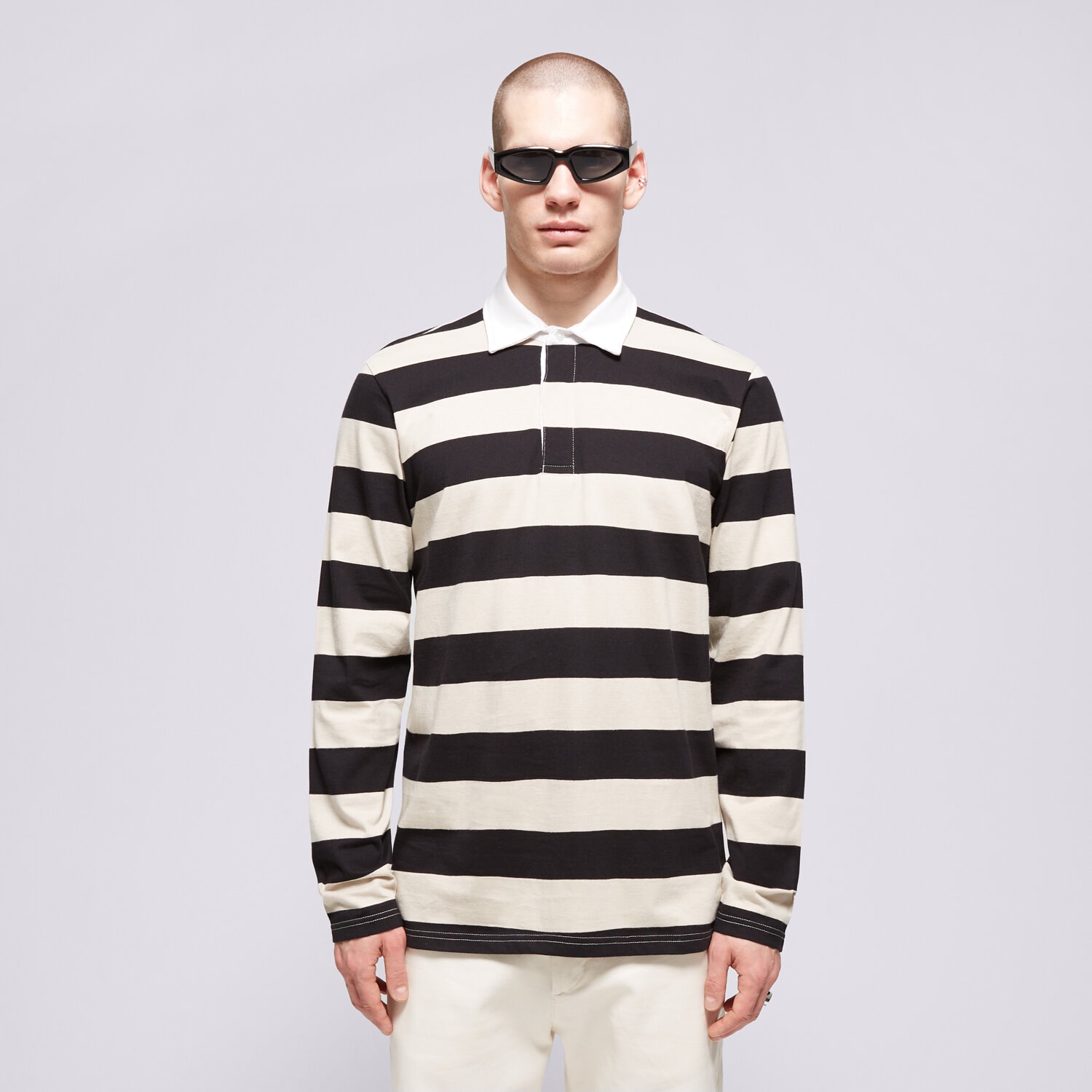 Herren Polo-Shirt CONFRONT POLO CONFRONT CF124POM41002 Schwarz