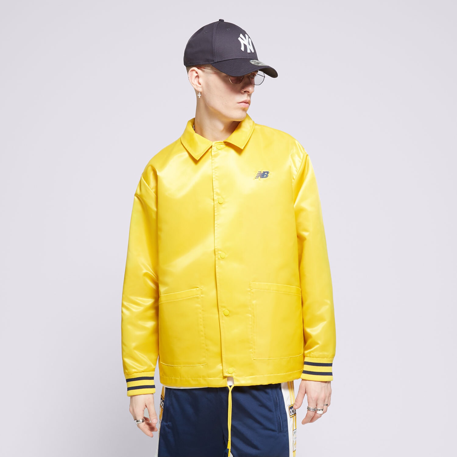 Herren Übergangsjacke NEW BALANCE JACKE SGH COACHES JACKET MJ41553GGL Gelb