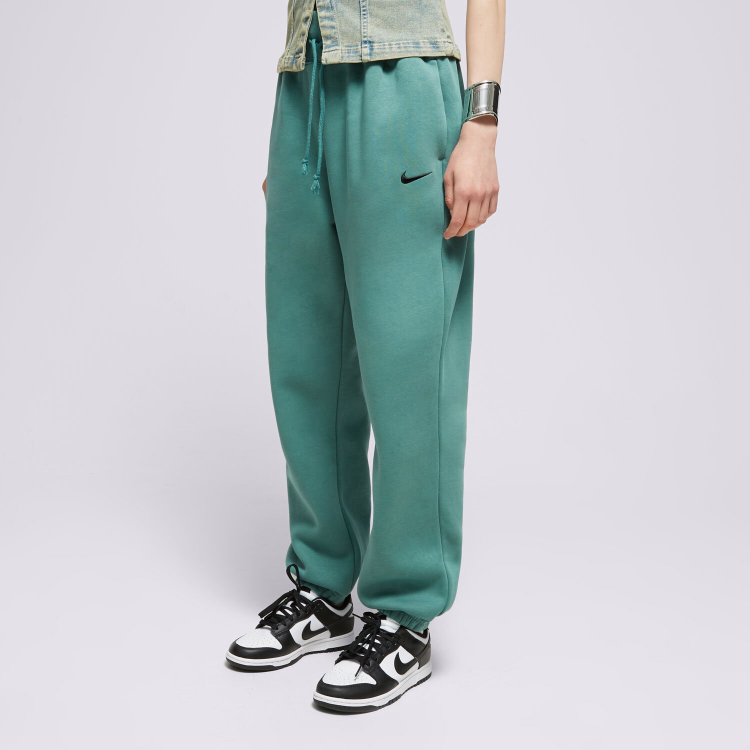 Damen Hosen NIKE HOSE W NSW PHNX FLC HR OS PANT DQ5887-361 Grün