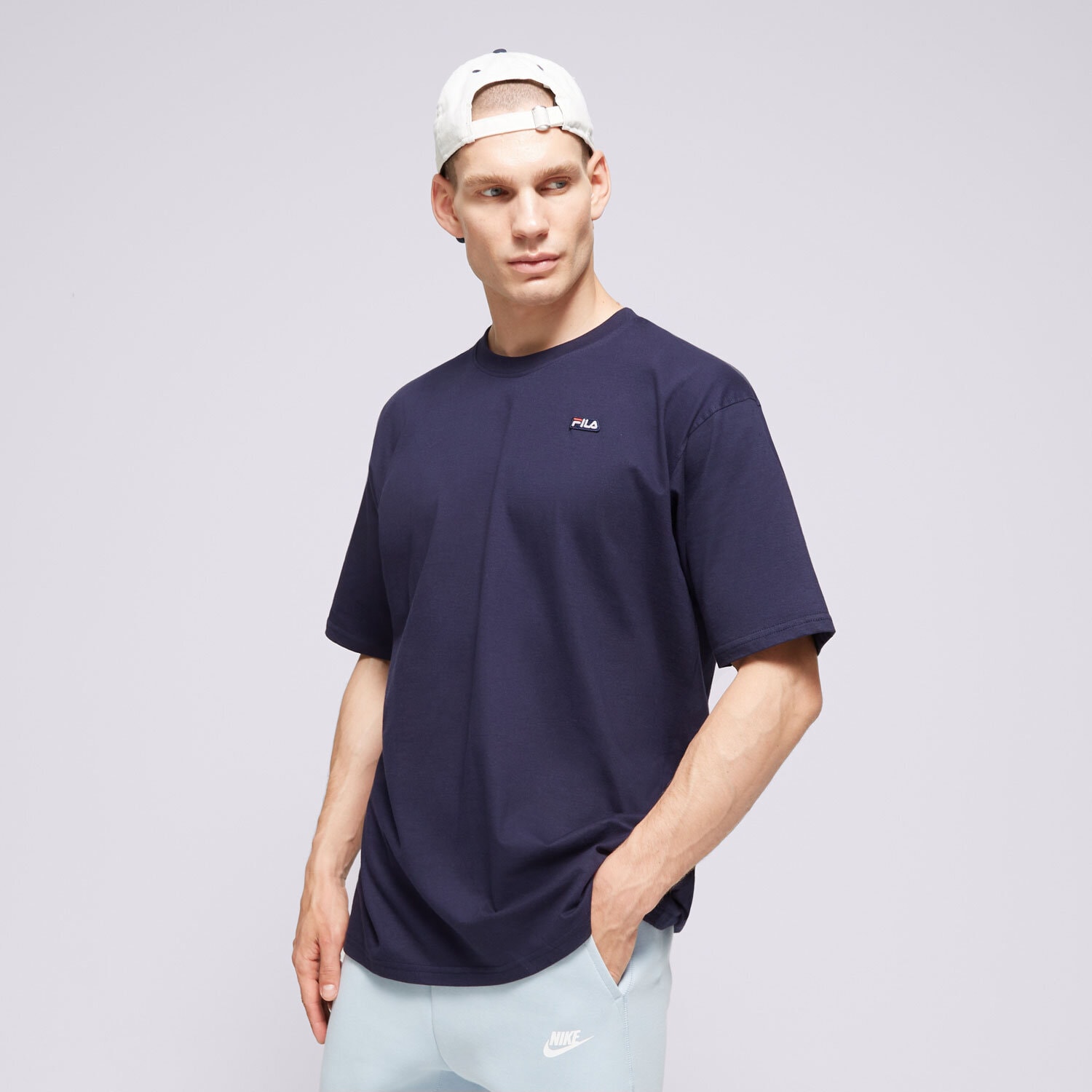 Herren T-Shirt FILA T-SHIRT BADGE LOGO TEE FI124TSM70410 Dunkelblau