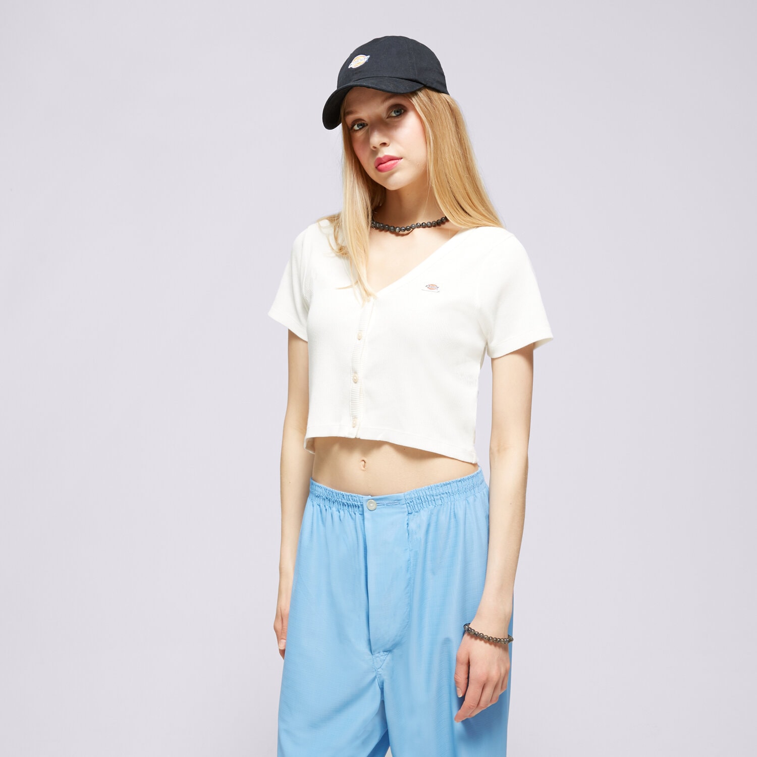 Damen T-Shirt DICKIES T-SHIRT EMPORIA CARDIGAN SS W DK0A4YRUC581 Beige