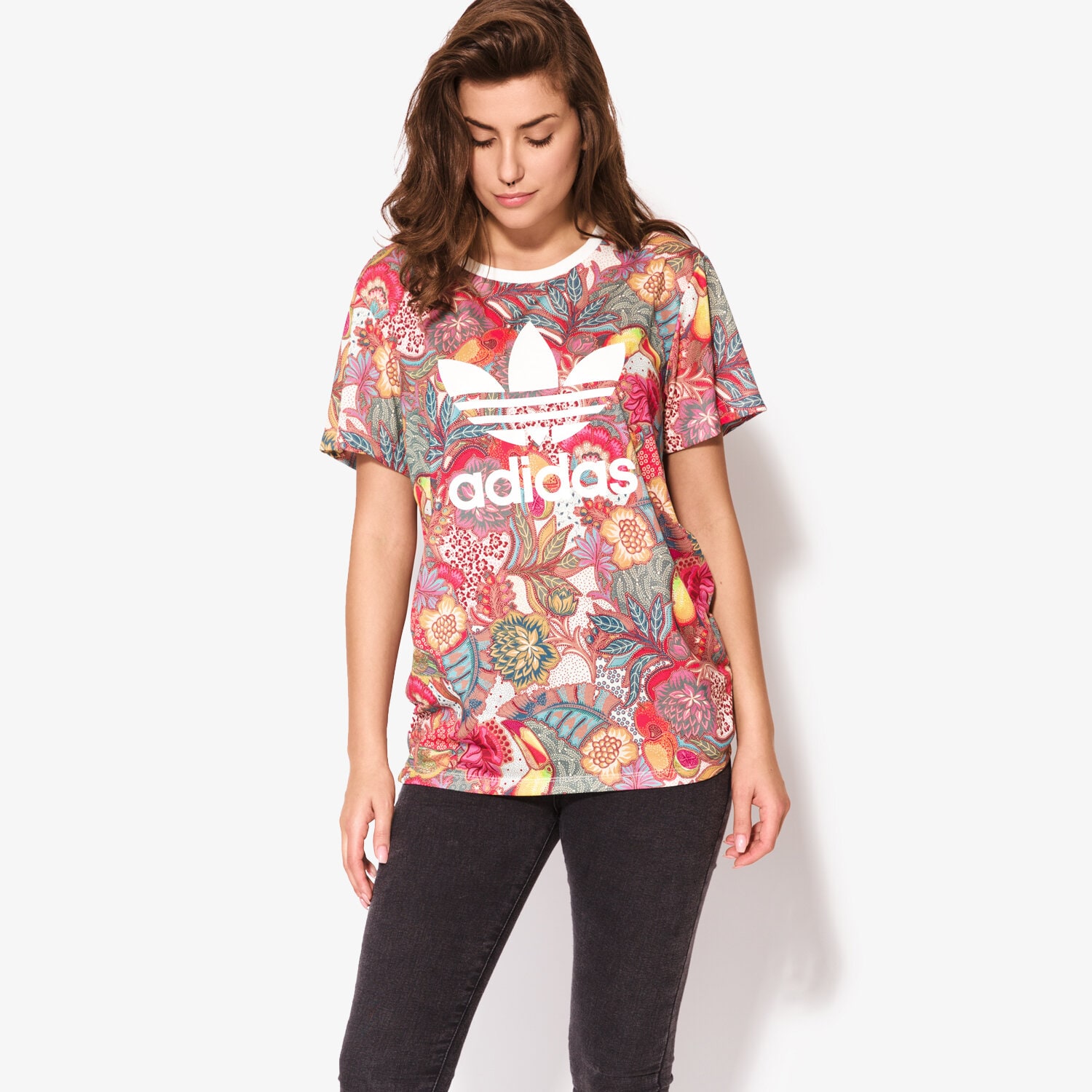 Damen T-Shirt ADIDAS T-SHIRT SS FUGIPRABALI BJ8406 Multicolor