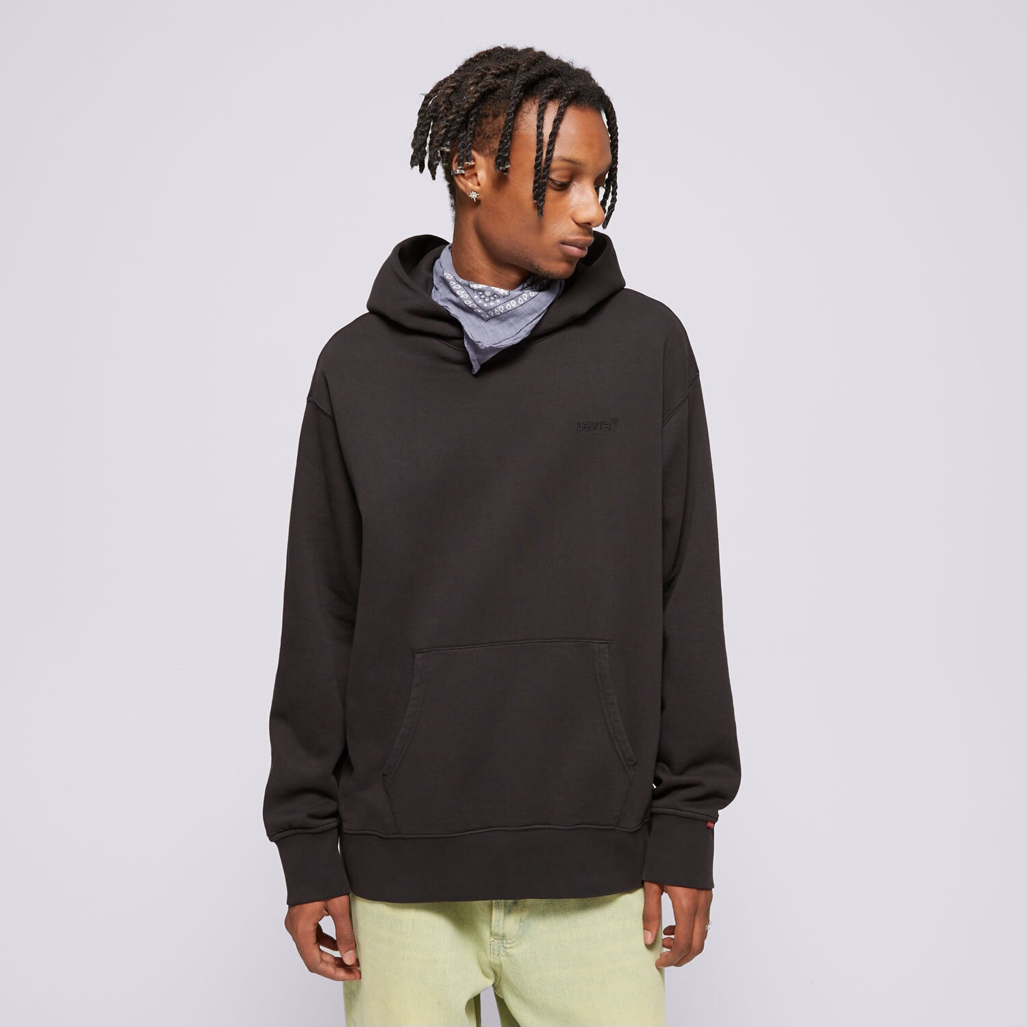 Herren LEVI'S HOODIE THE AUTHENTIC HOODIE BLACKS A8435-0019 Schwarz