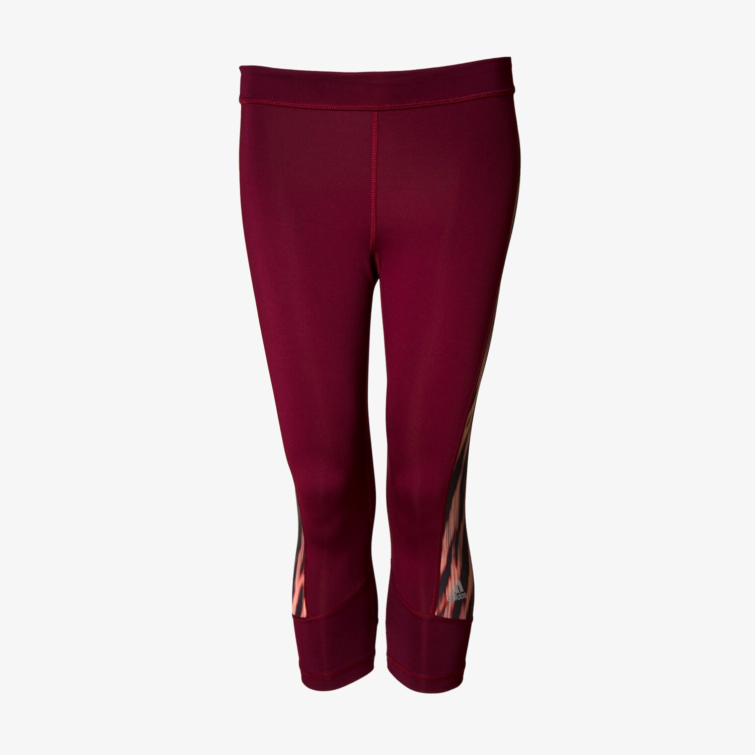 Damen Hosen ADIDAS LEGGINGS TF CAPRI PR1 BK2952 Dunkelrot