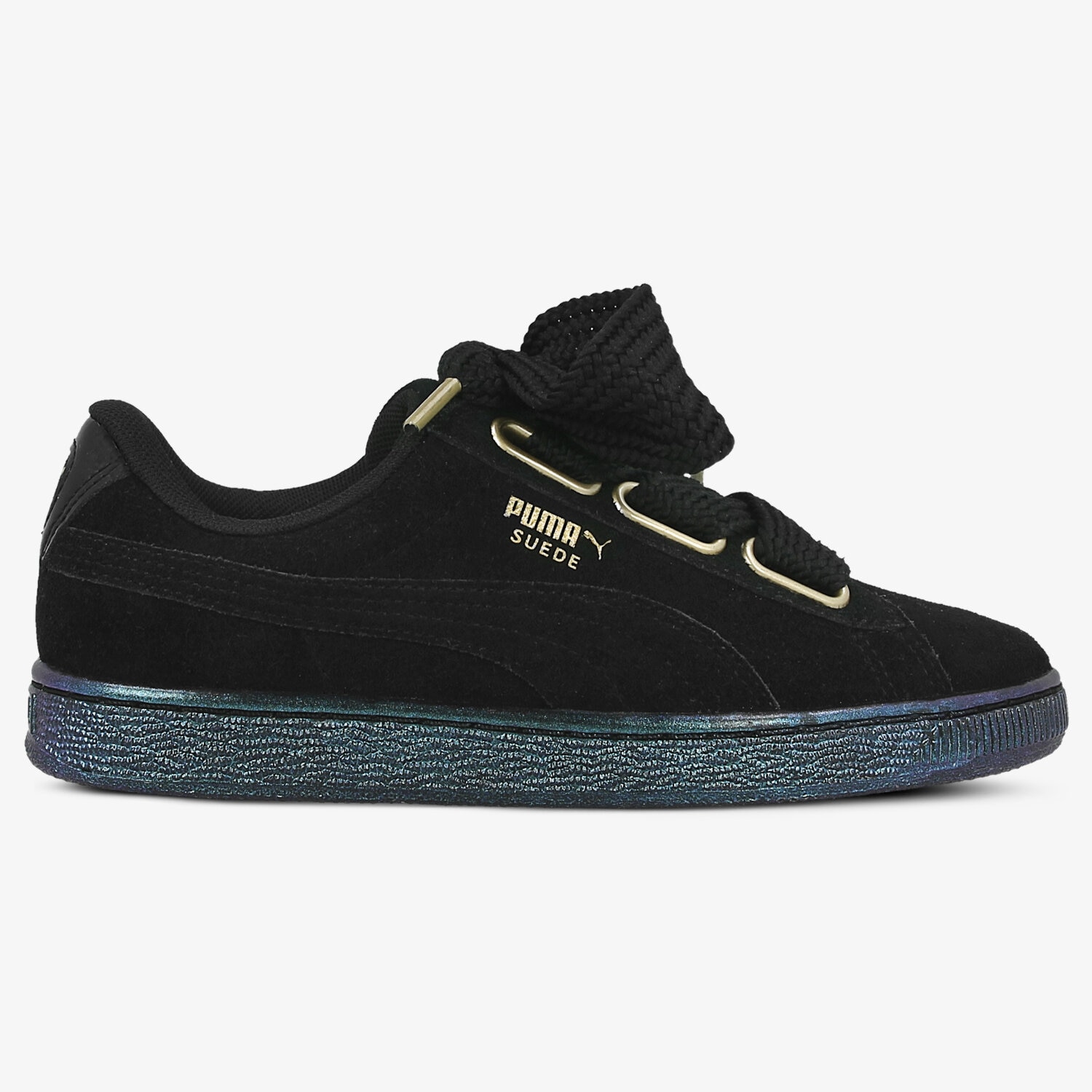 Damen Sneaker PUMA SUEDE HEART SATIN 36271403 Schwarz