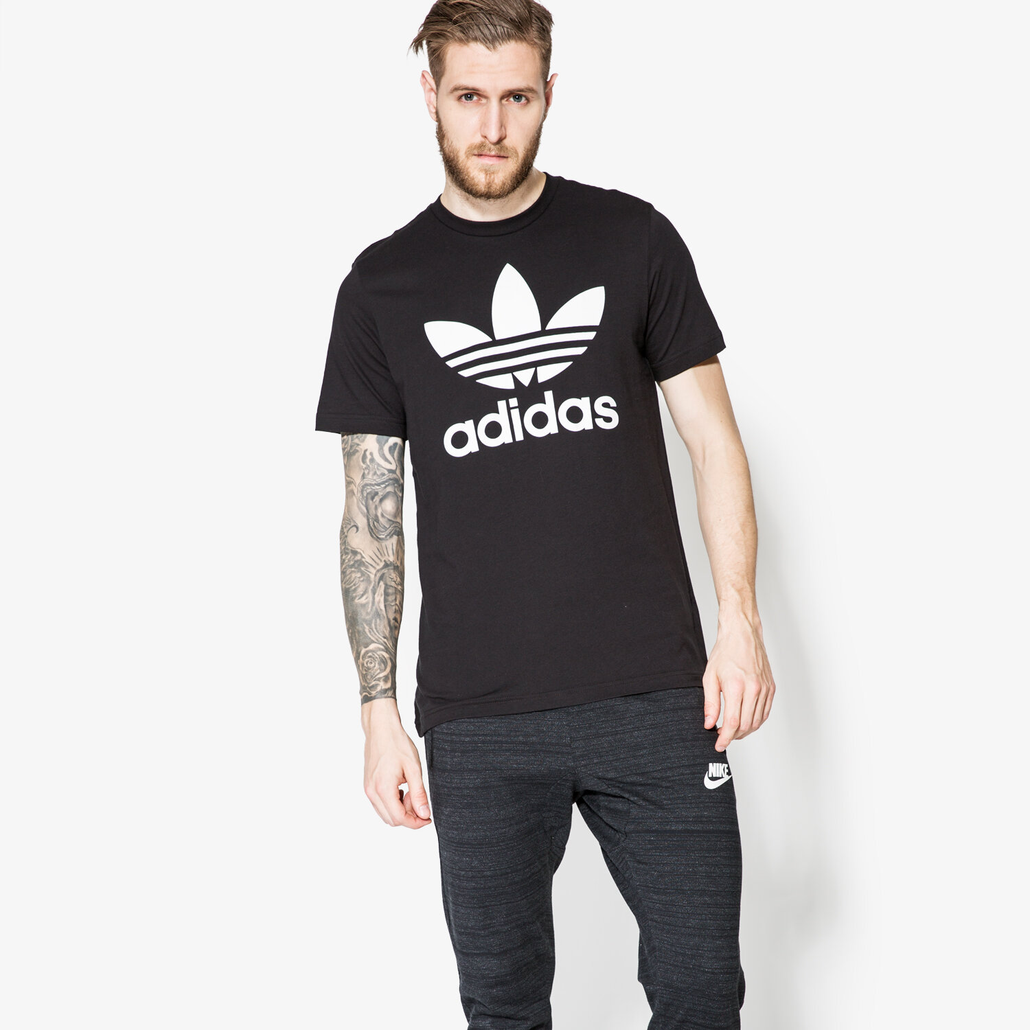 Herren T-Shirt ADIDAS T-SHIRT SS ORIG TREFOIL AJ8830 Schwarz