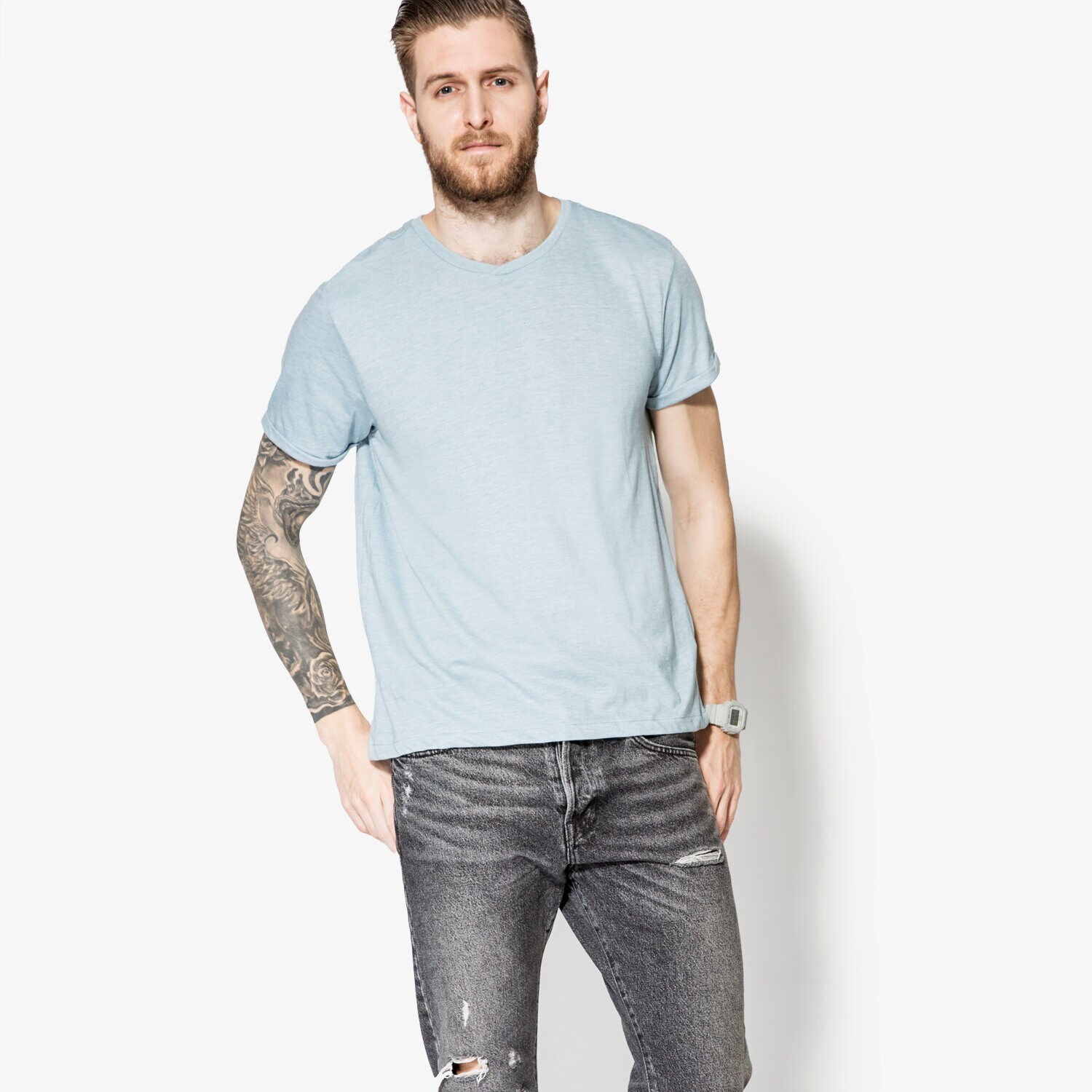 Herren T-Shirt CONFRONT T-SHIRT SS MORIS CF17TSM56001 Blau