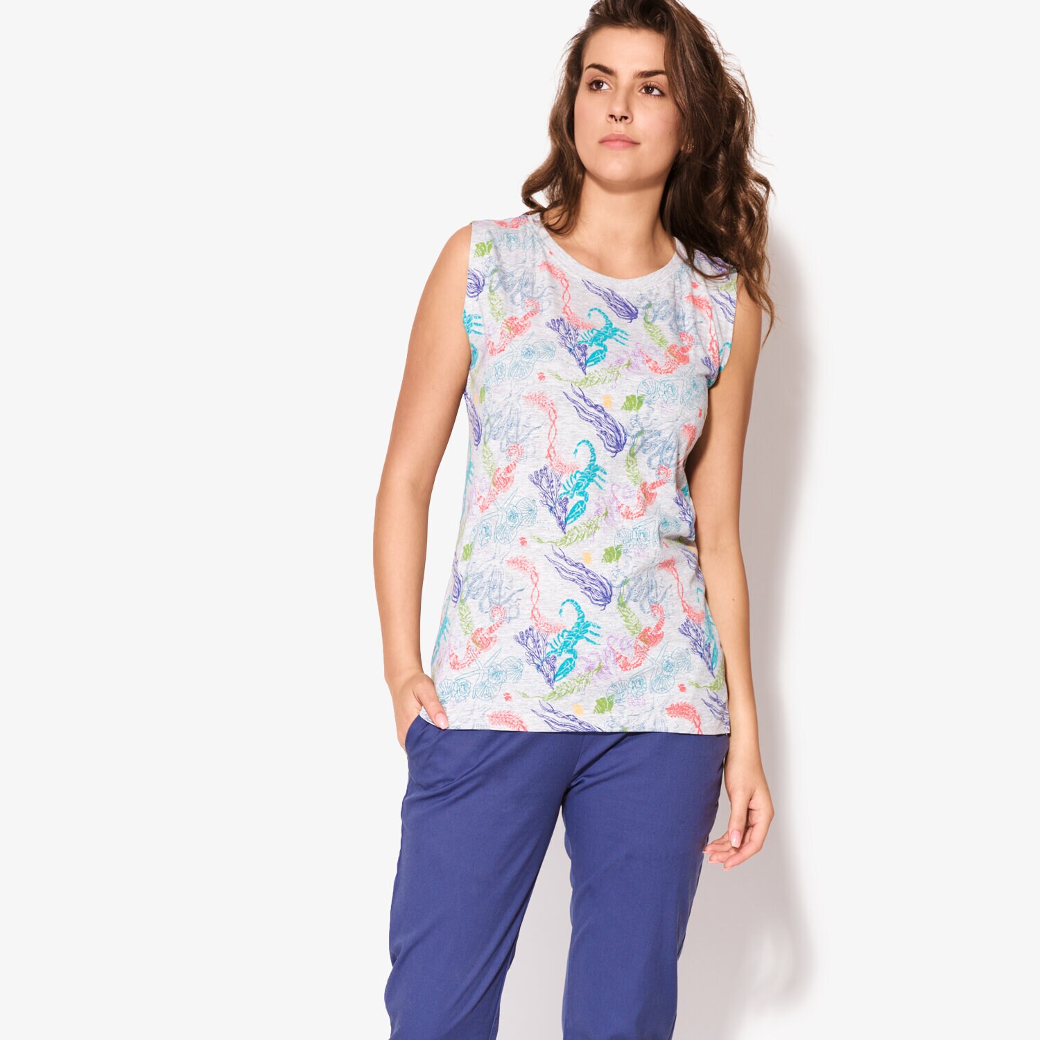Damen T-Shirt CONFRONT TANK RAVA CF17TSD28001 Grau
