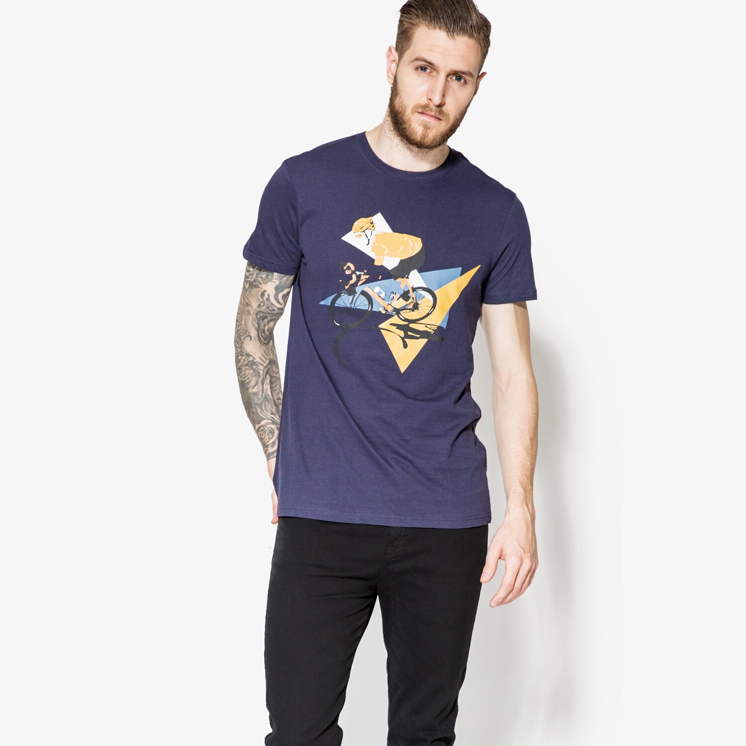 Herren T-Shirt CONFRONT T-SHIRT SS CICLISTA CF17TSM91001 Dunkelblau