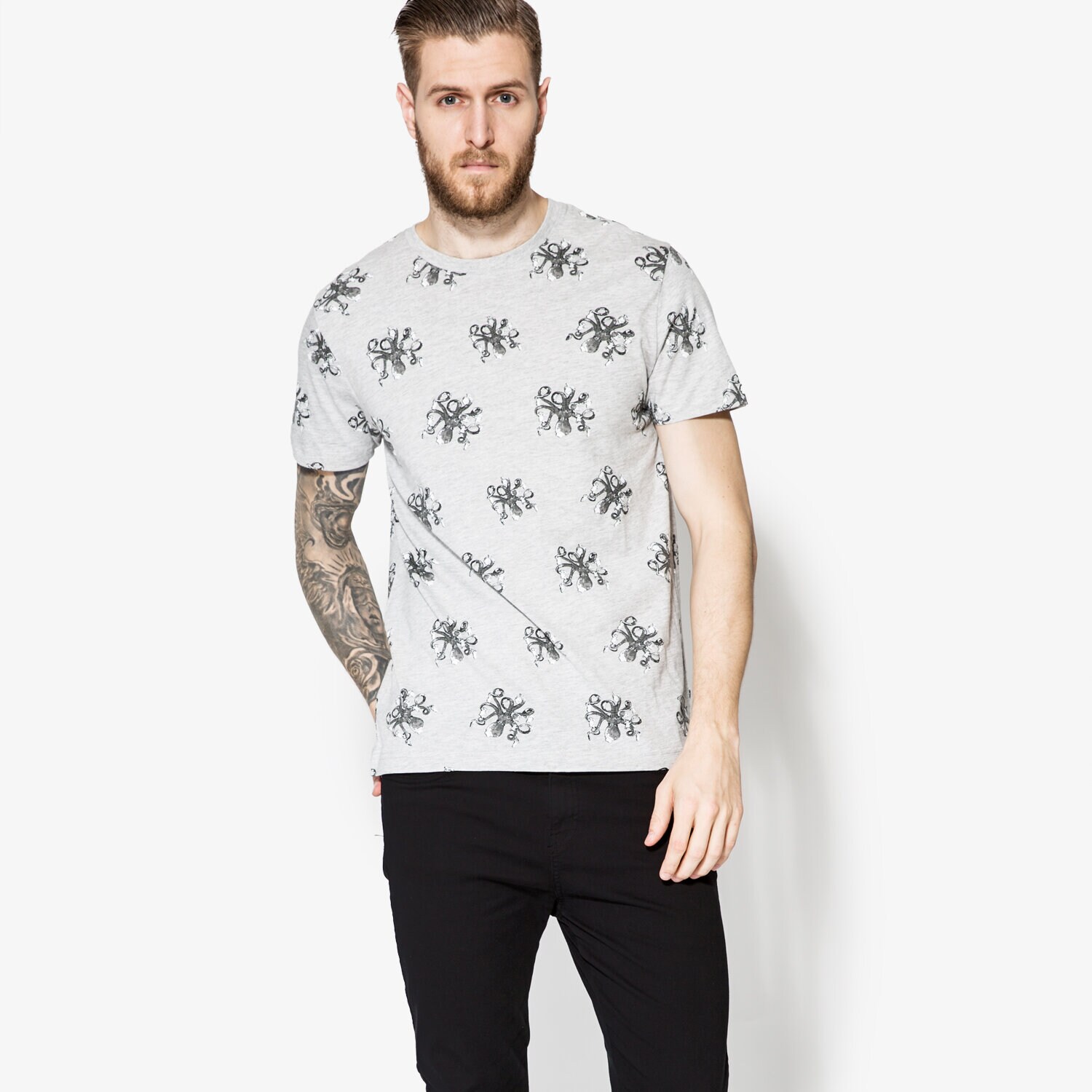 Herren T-Shirt CONFRONT T-SHIRT SS PULPO CF17TSM70001 Grau
