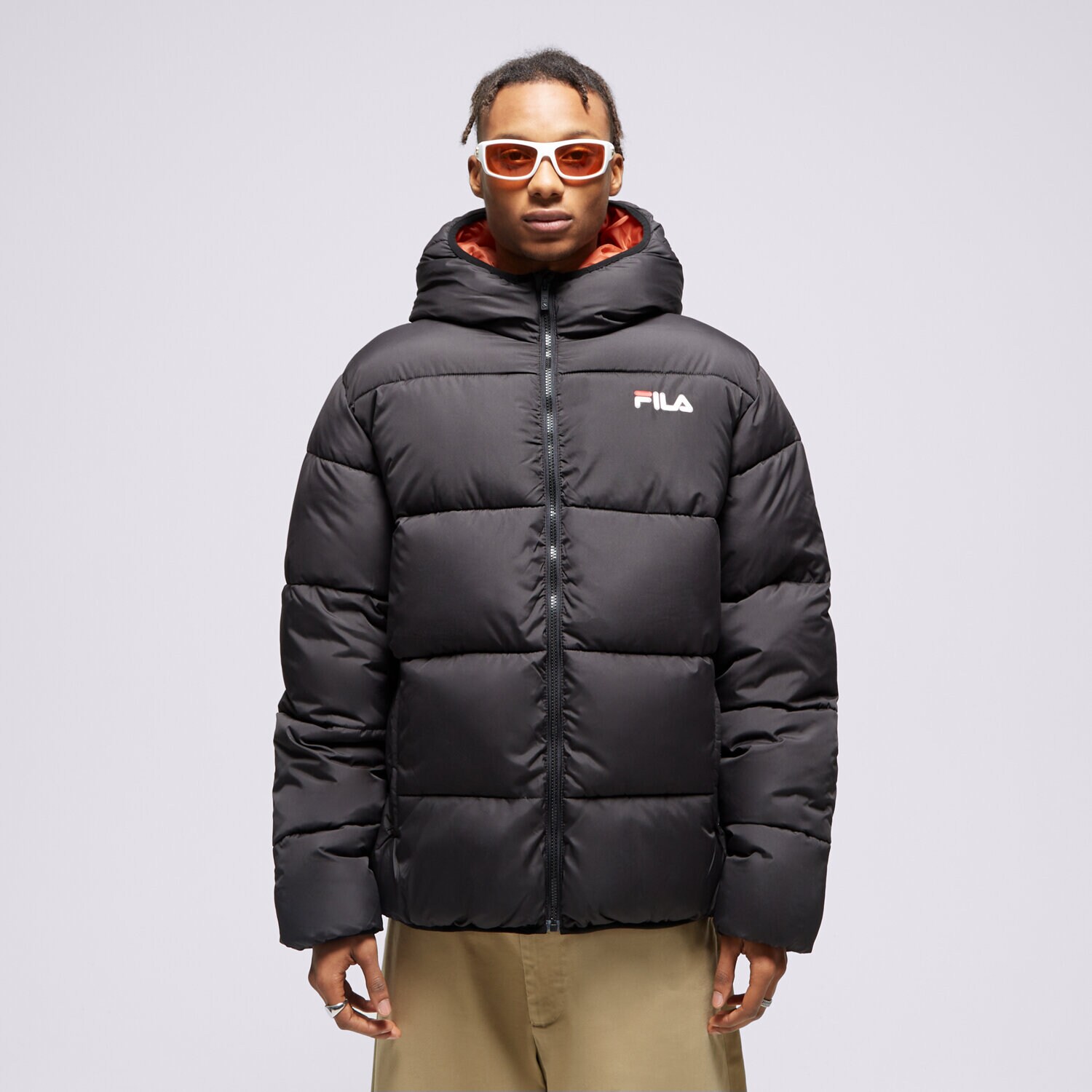 Herren Winterjacke FILA JACKE WINTER BUGSY  FW23SPM200643 Schwarz