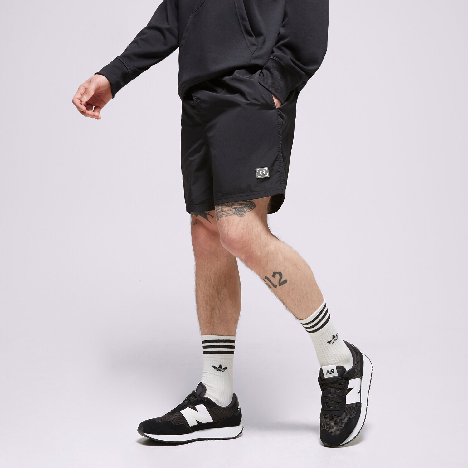 Herren Shorts CONFRONT BADE-SHORTS BLACK CF123SZM07006 Schwarz