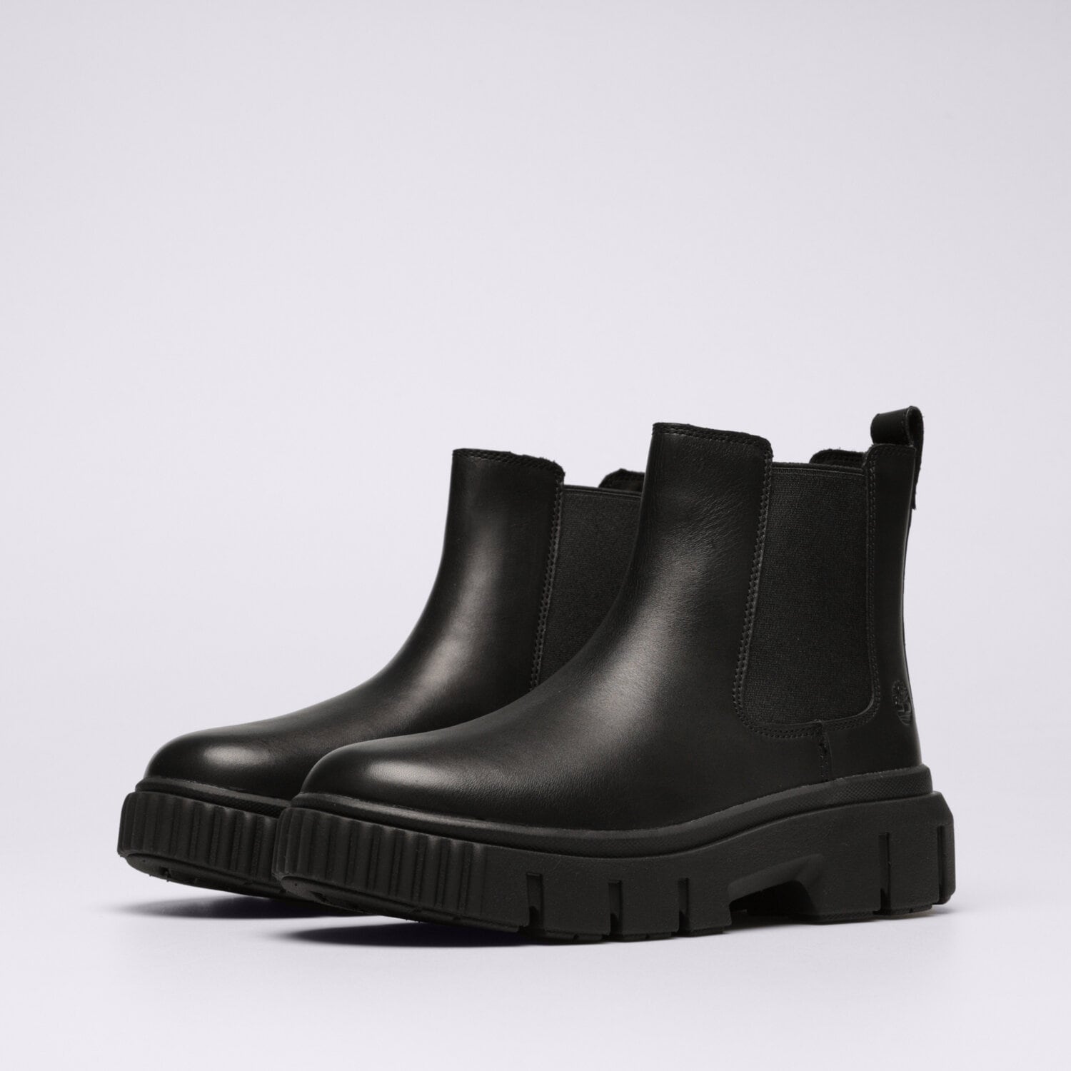 Timberland Botines De Piel De Media Caña Chelsea Field Negro — foto 3