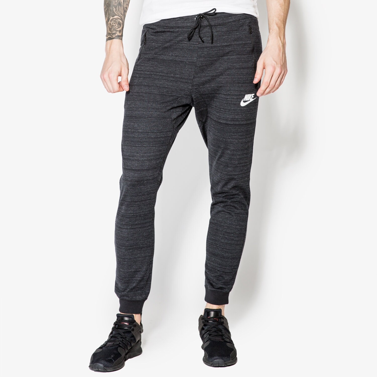 Herren Hosen NIKE HOSE NSW AV15 JOGGER KNIT 837012010 Schwarz