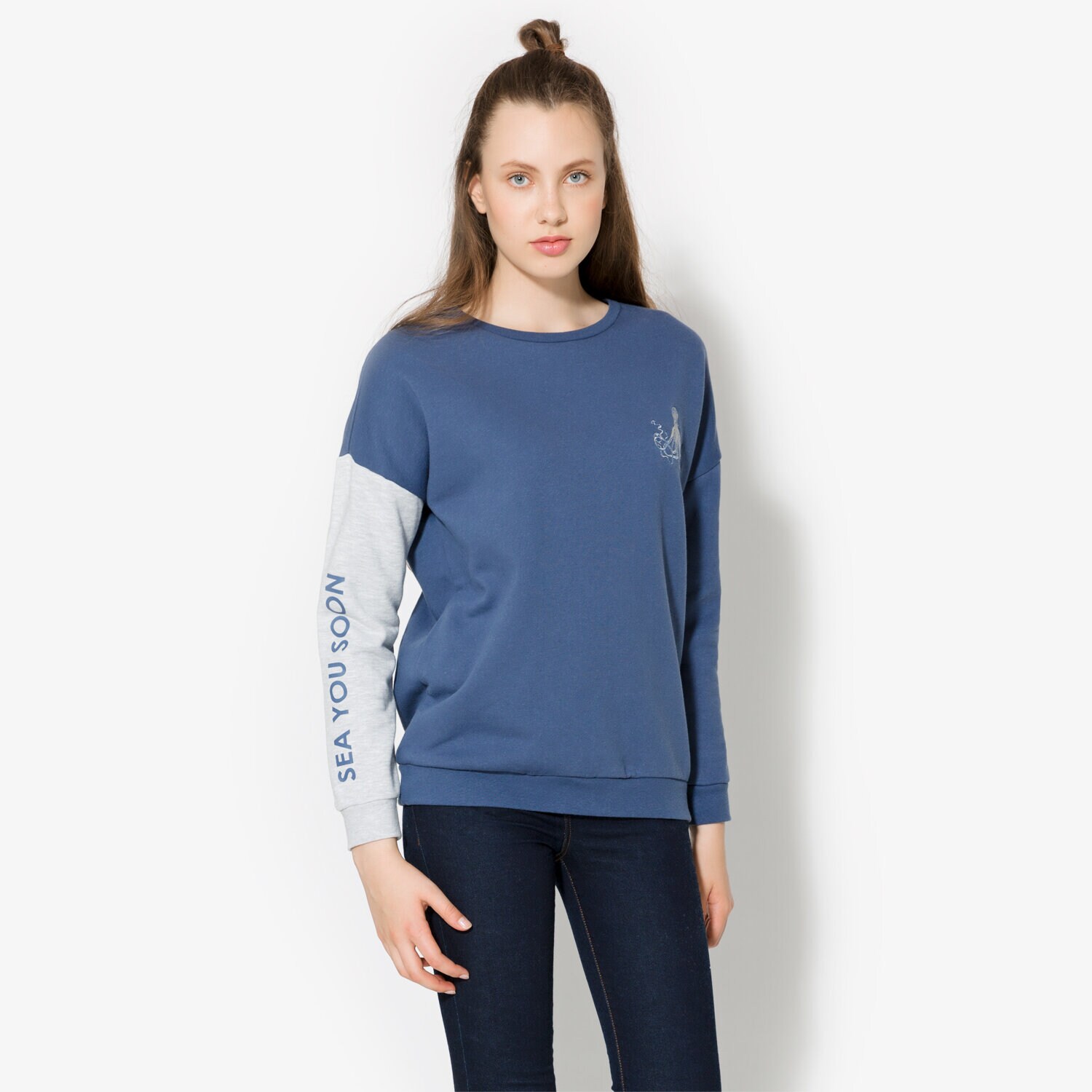Damen CONFRONT SWEATSHIRT CRES CF17BLD23002 Blau