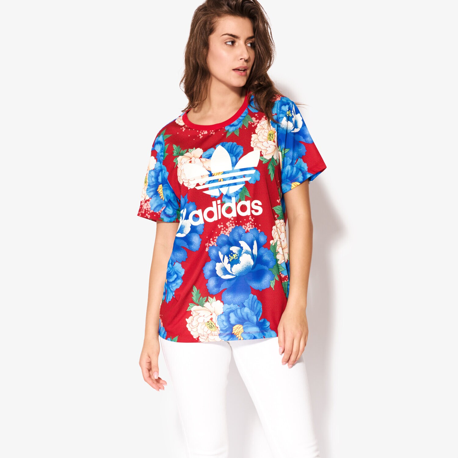 Damen T-Shirt ADIDAS T-SHIRT SS C BF TREF BJ8414 Multicolor