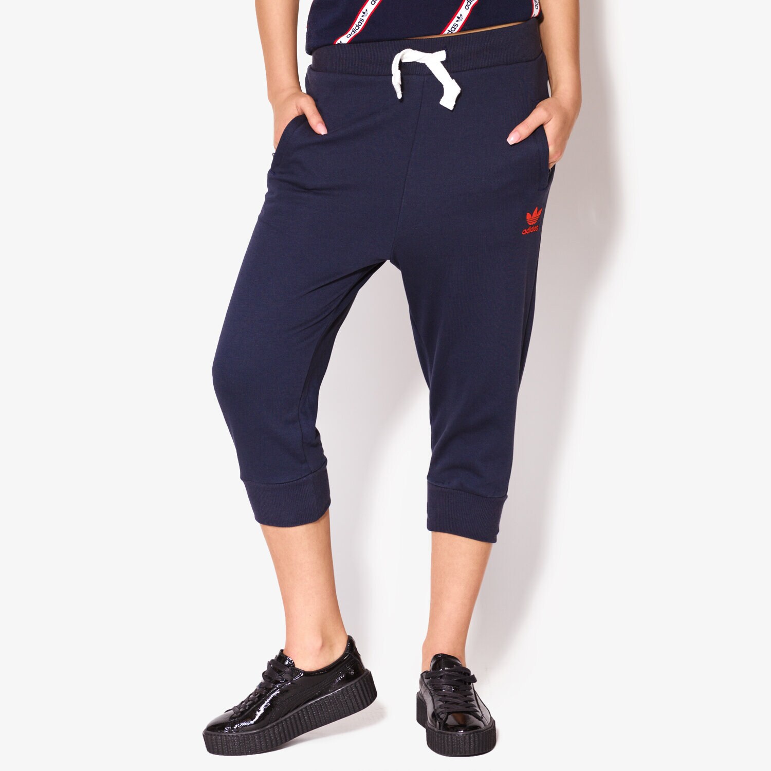 Damen Hosen ADIDAS HOSE 3/4 TRACKPANT BK5828 Dunkelblau