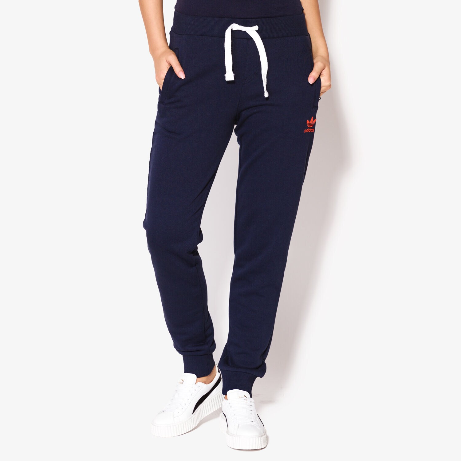 Damen Hosen ADIDAS HOSE REGULAR CUFF TP BK5817 Dunkelblau