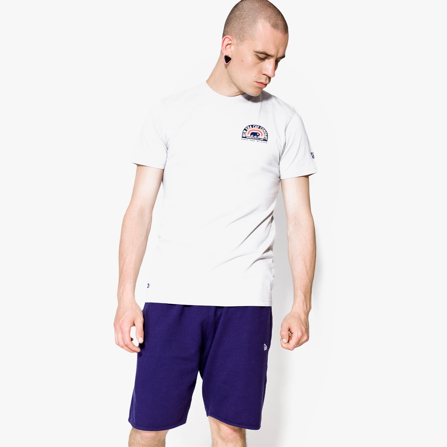 Herren T-Shirt NEW ERA T-SHIRT BEACH NE GRA 11409859 Grau