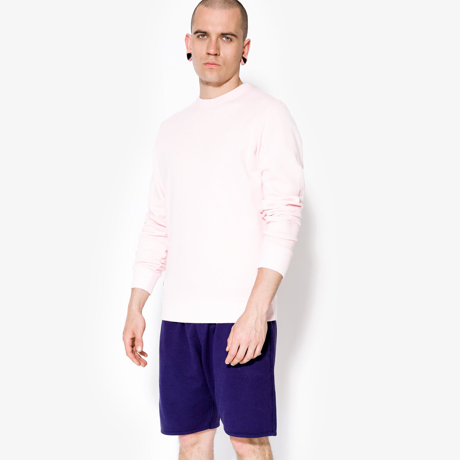 Herren NEW ERA SWEATSHIRT SANDWASH CREW NE BLS 11409826 Rosa