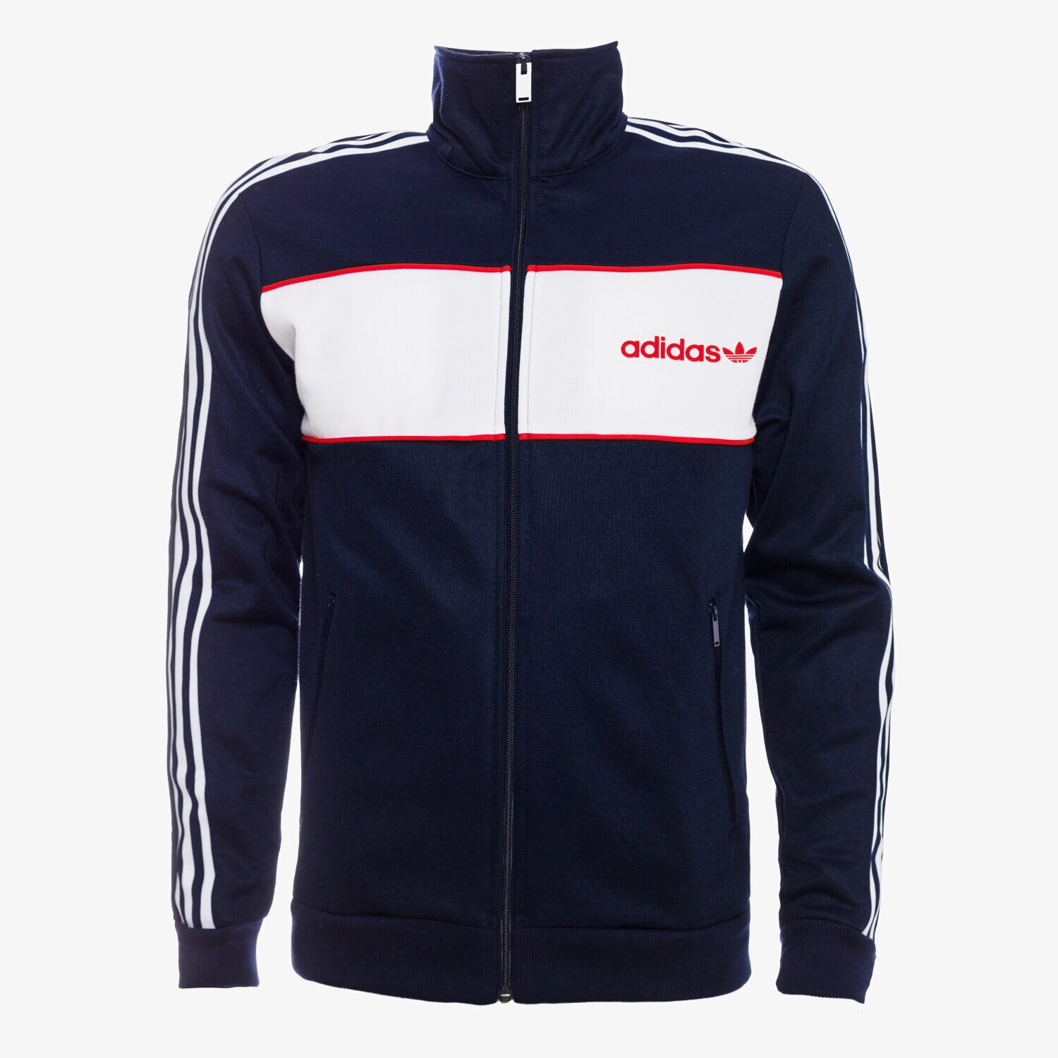 Herren ADIDAS SWEATSHIRT BLOCKTRACK TOP BK7846 Dunkelblau