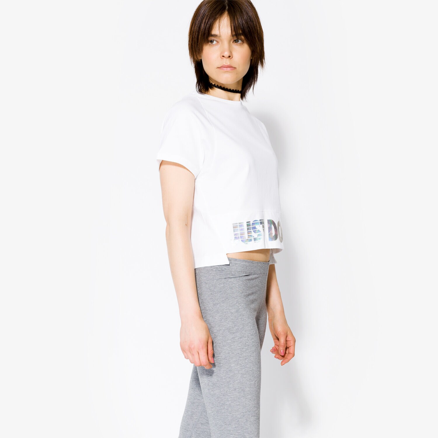 Damen Hosen NIKE LEGGINGS W NSW LGGNG HOLOGRAM 886257091 Grau