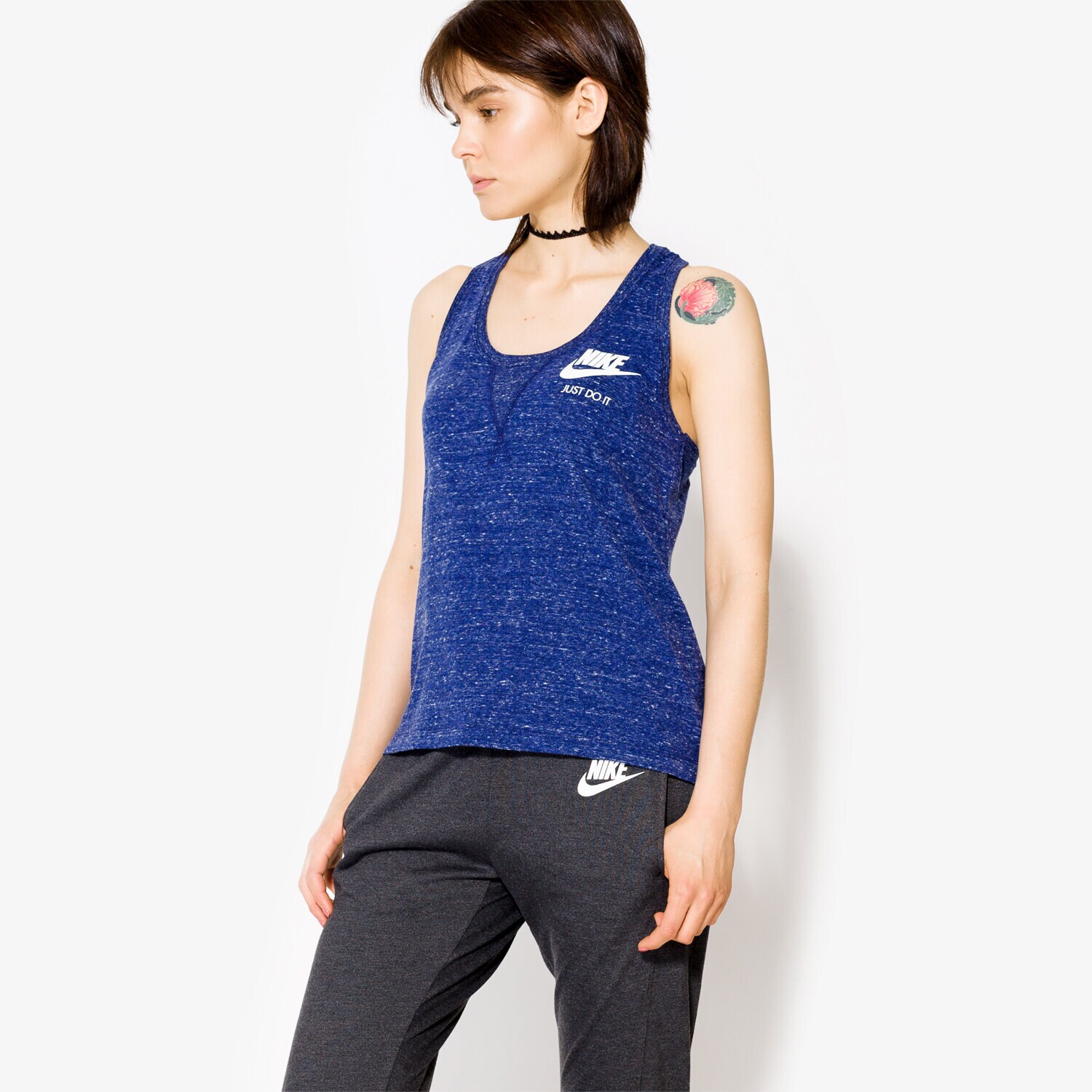Damen T-Shirt NIKE TANK W NSW GYM VNTG TANK 883735429 Dunkelblau