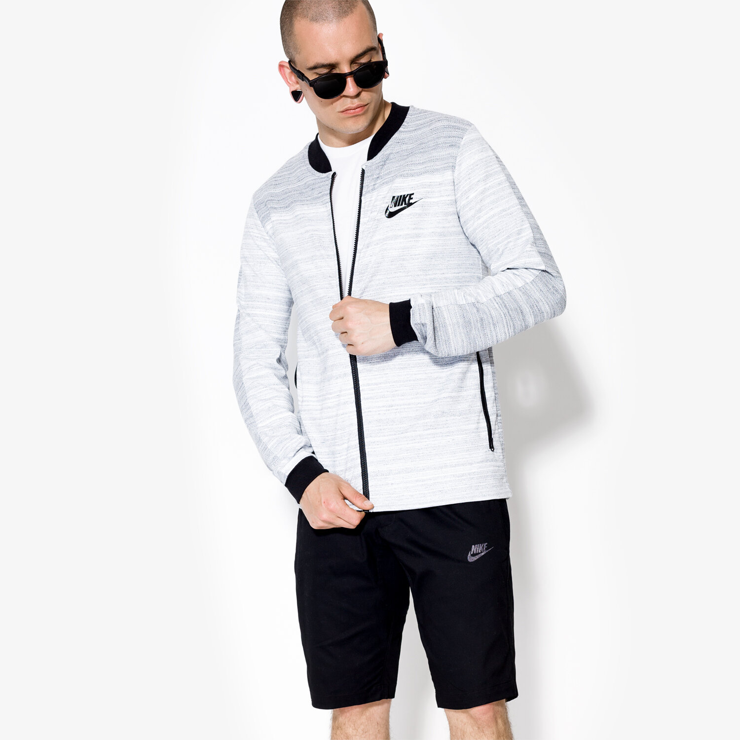 Herren NIKE SWEATSHIRT AV15 JKT KNIT 837008100 Grau
