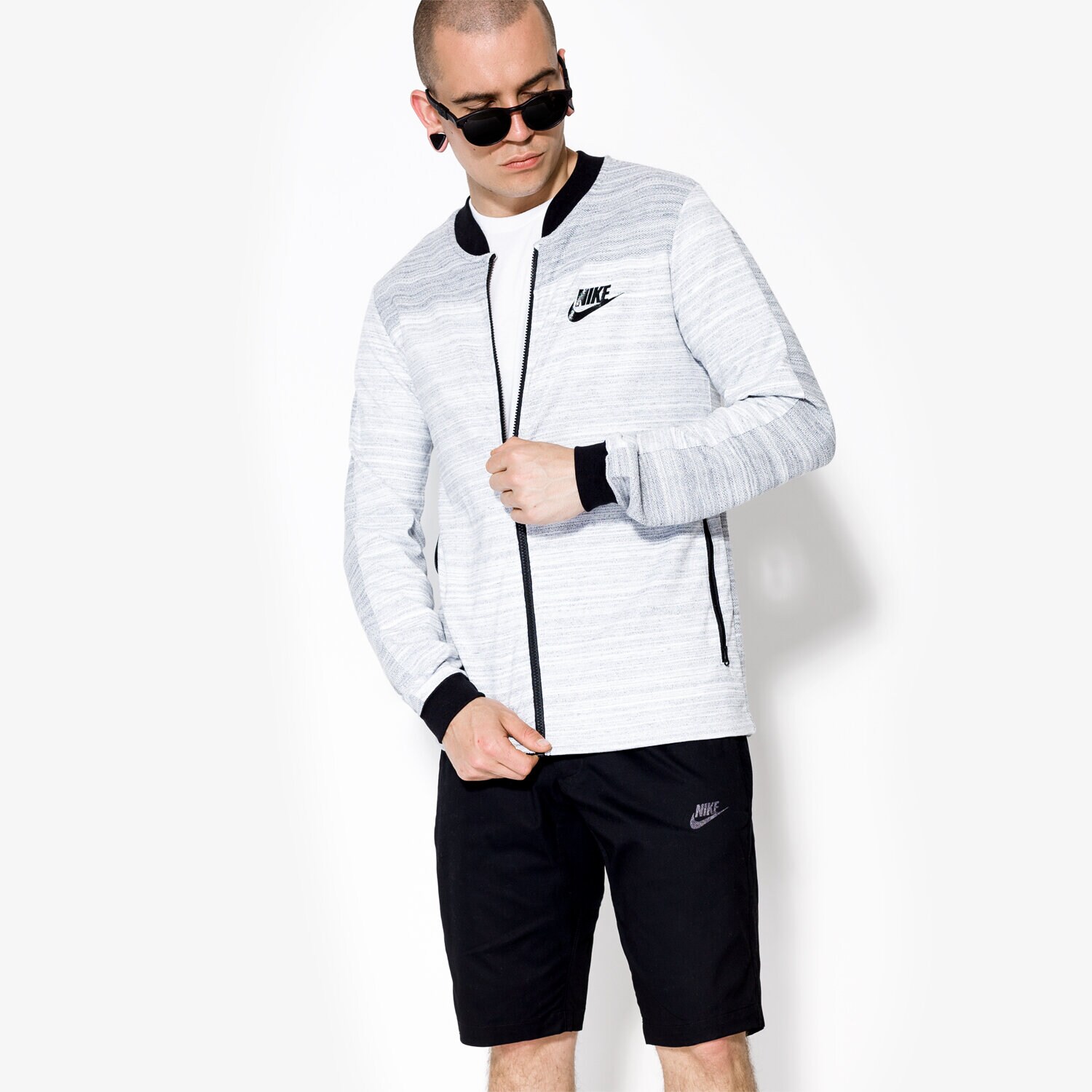 Herren NIKE SWEATSHIRT AV15 JKT KNIT 837008100 Grau
