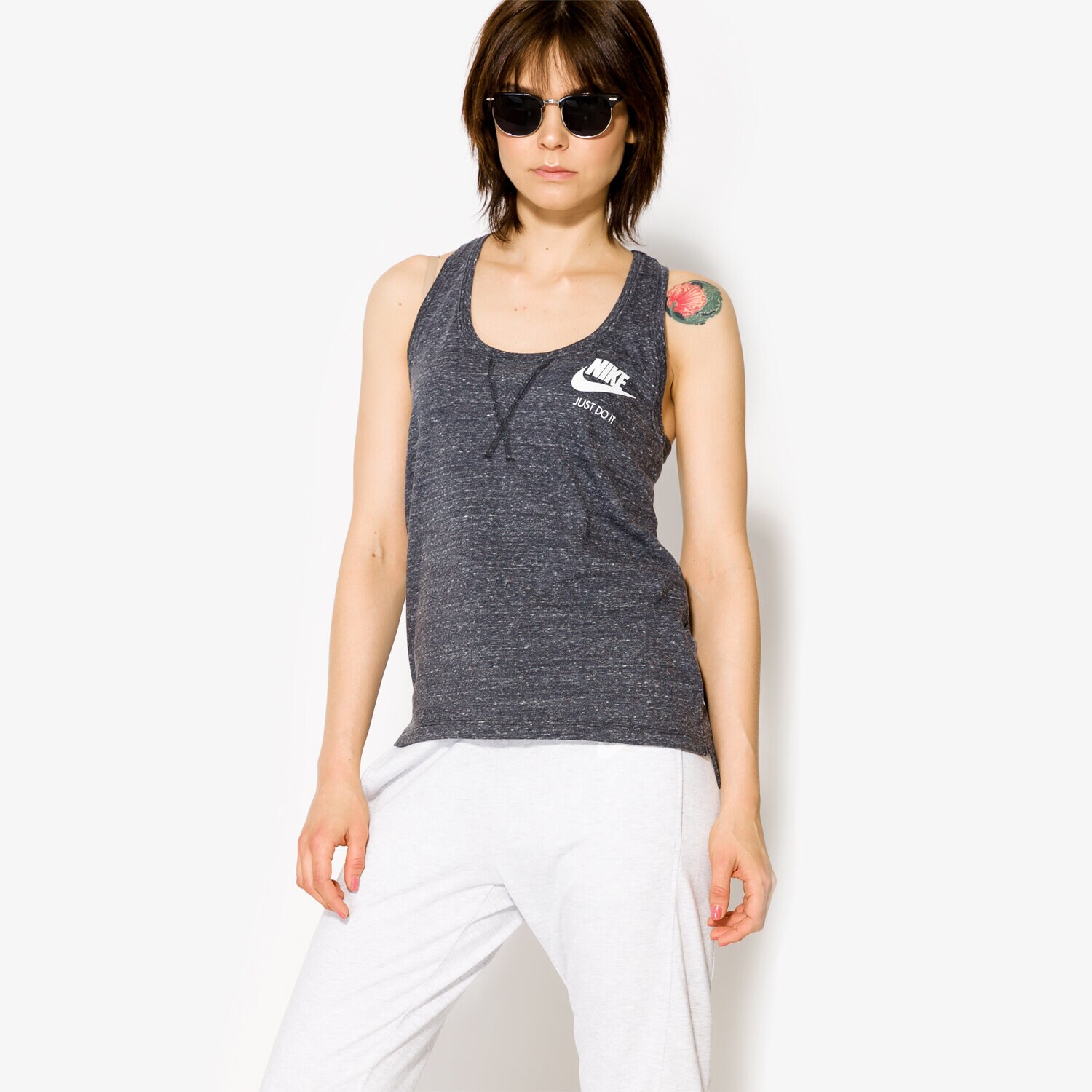 Damen T-Shirt NIKE TANK W NSW GYM VNTG 883735060 Grau