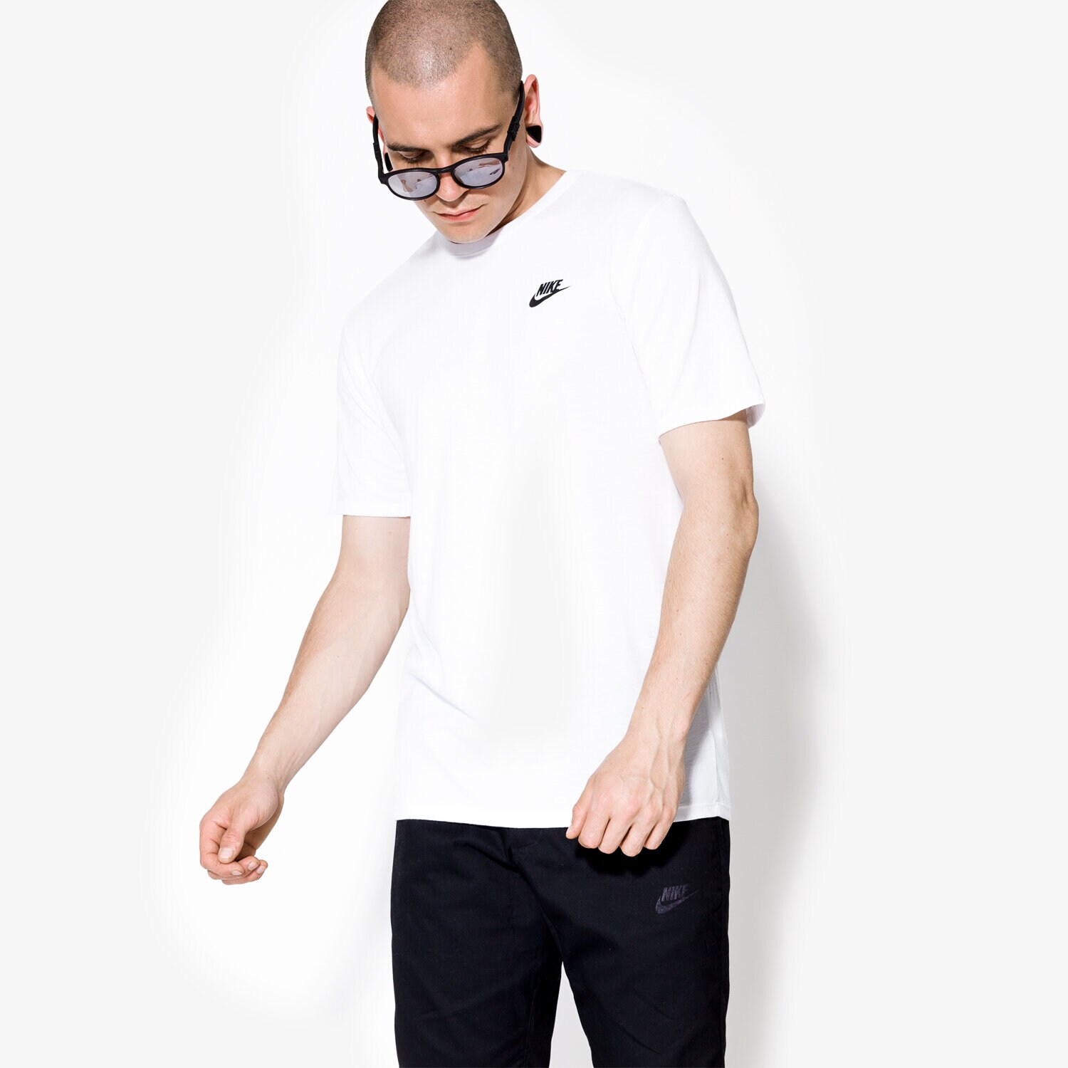 Herren T-Shirt NIKE T-SHIRT SS DRY TEE DBL BND FTRA 847505100 Weiß