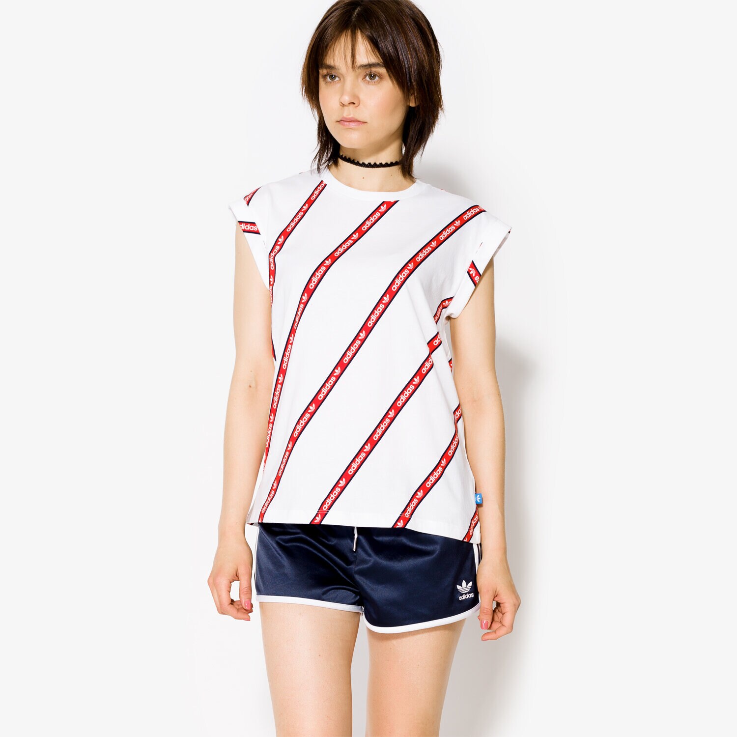 Damen T-Shirt ADIDAS T-SHIRT SS BF ROLL UP BJ8278 Weiß