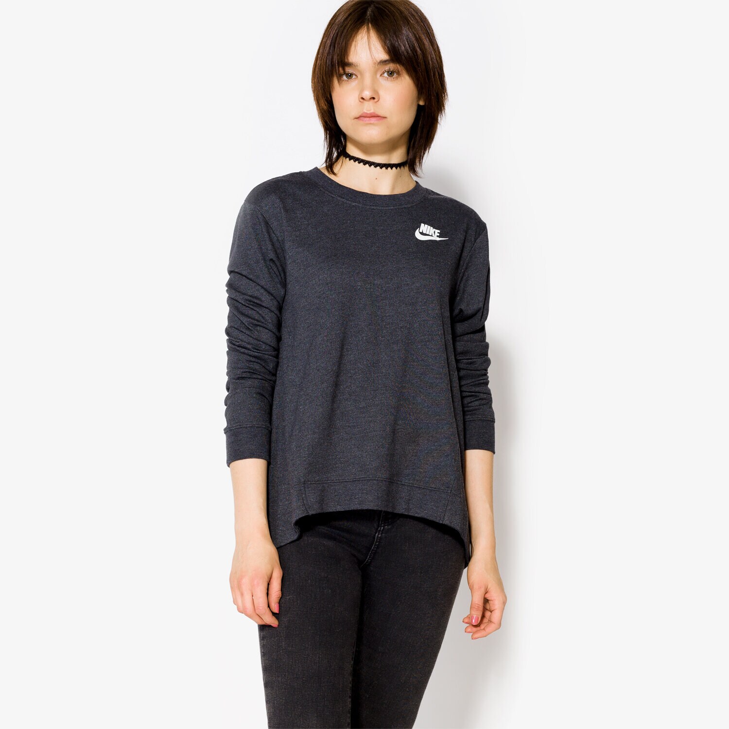 Damen NIKE SWEATSHIRT W NSW GYM CLC CREW 854953032 Schwarz
