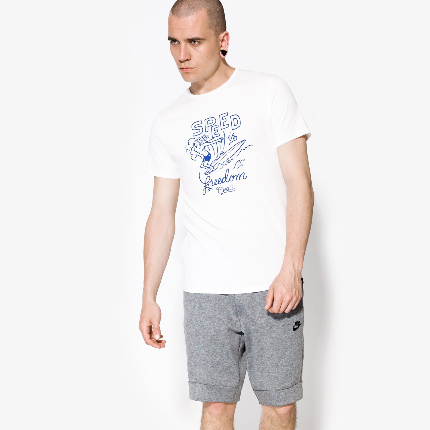 Herren T-Shirt O'NEILL T-SHIRT SS FREEDOM 7A37221030 Weiß