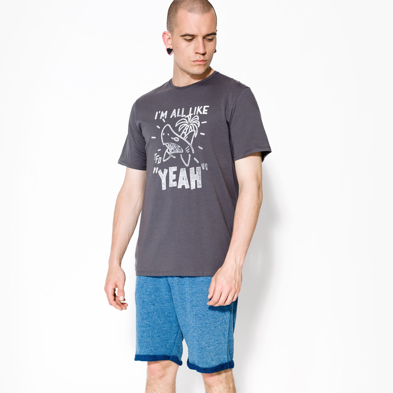 Herren T-Shirt O'NEILL T-SHIRT SS YEAH 7A37378026 Schwarz