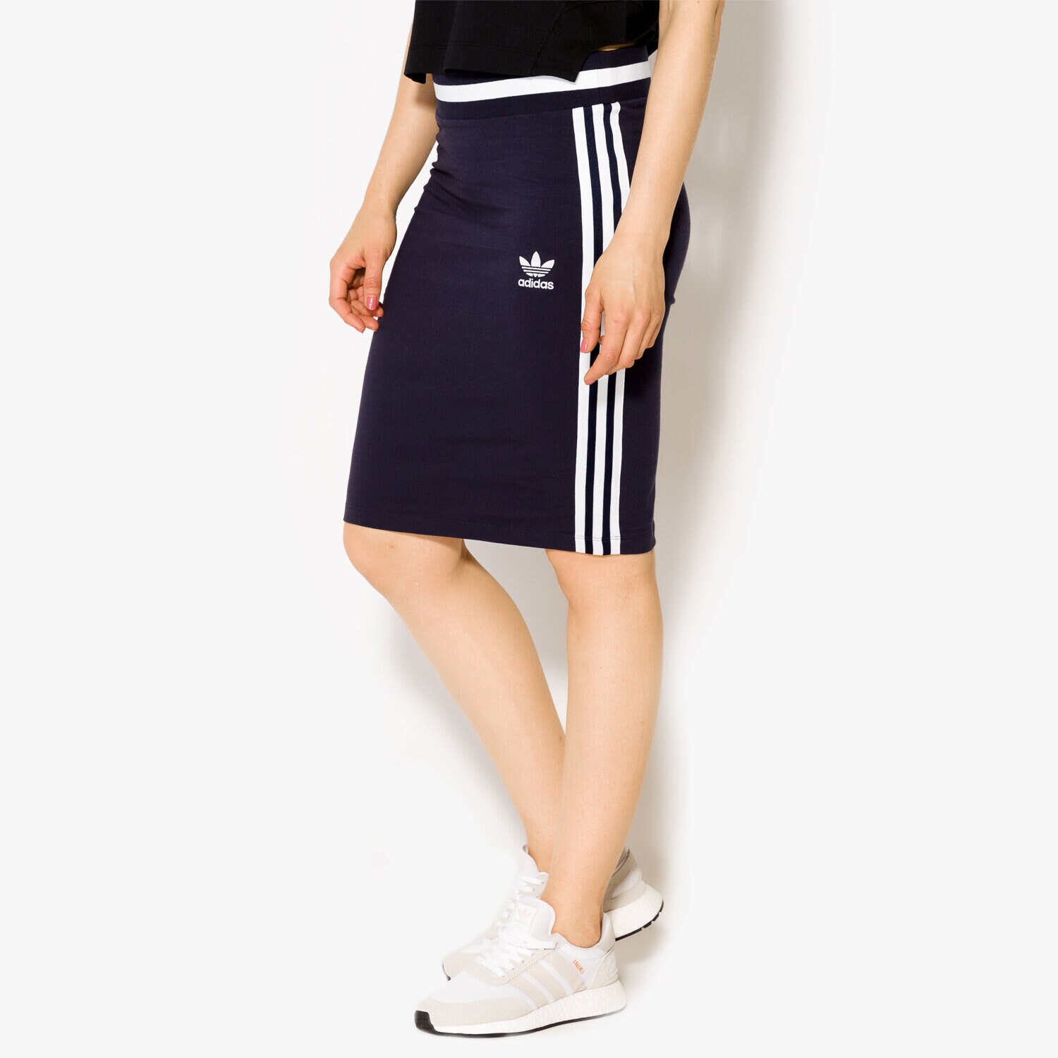 Damen Rock ADIDAS ROCK 3 S MIDI BJ8370 Dunkelblau