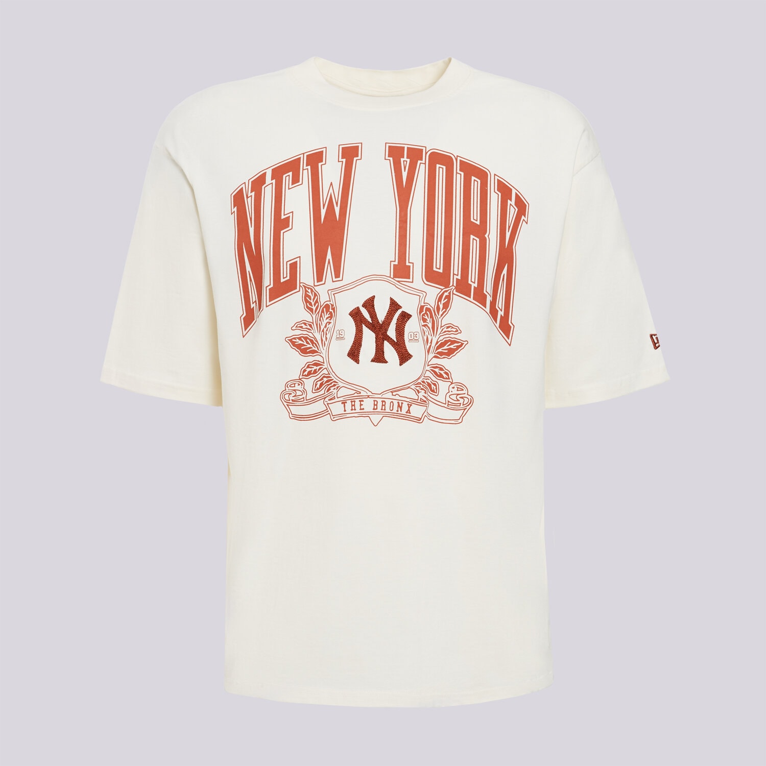 Herren T-Shirt NEW ERA T-SHIRT MLB ARCH GRAPHIC OS NYY NEW YORK YANKEES 60897393 Beige