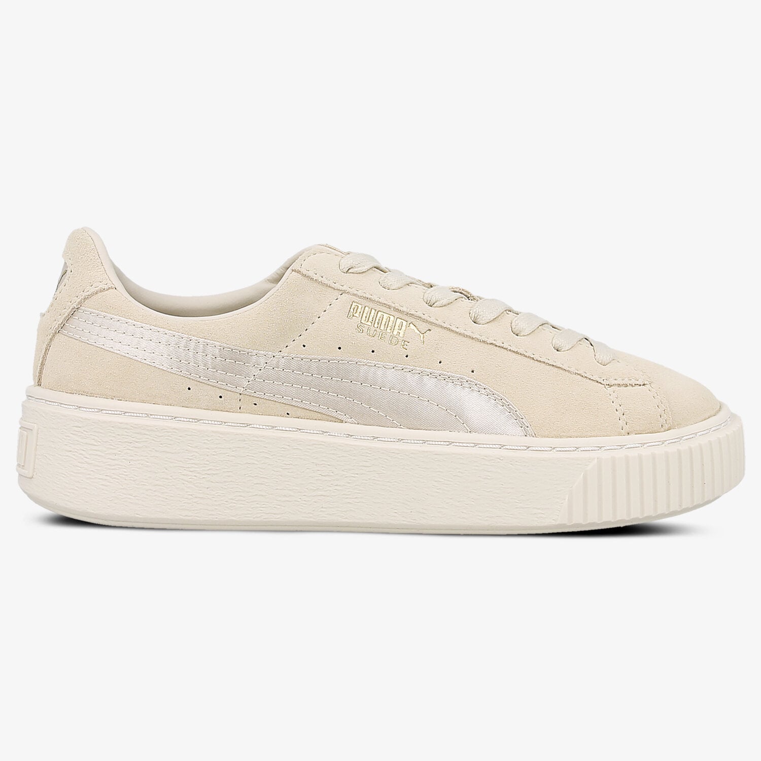 Damen Sneaker PUMA SUEDE PLATFORM SATIN 36582802 Beige