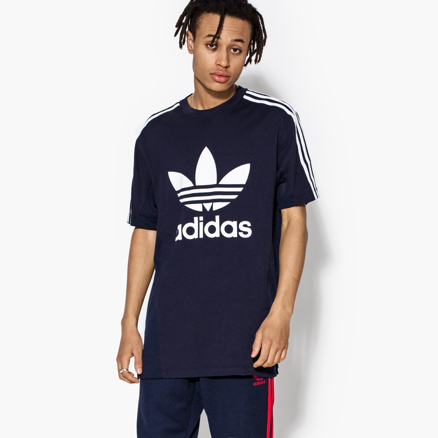 Herren T-Shirt ADIDAS T-SHIRT SS L.A TREFOIL BK7704 Dunkelblau