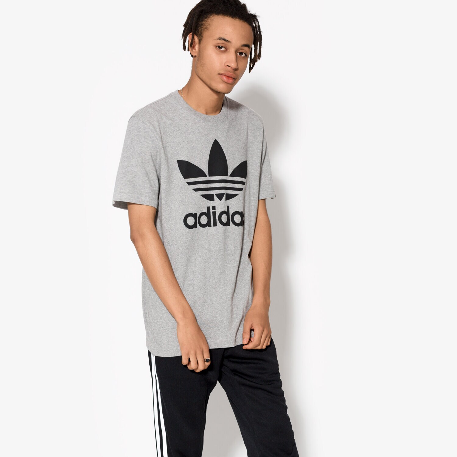 Herren T-Shirt ADIDAS T-SHIRT SS ORIG TREFOIL BK7466 Grau