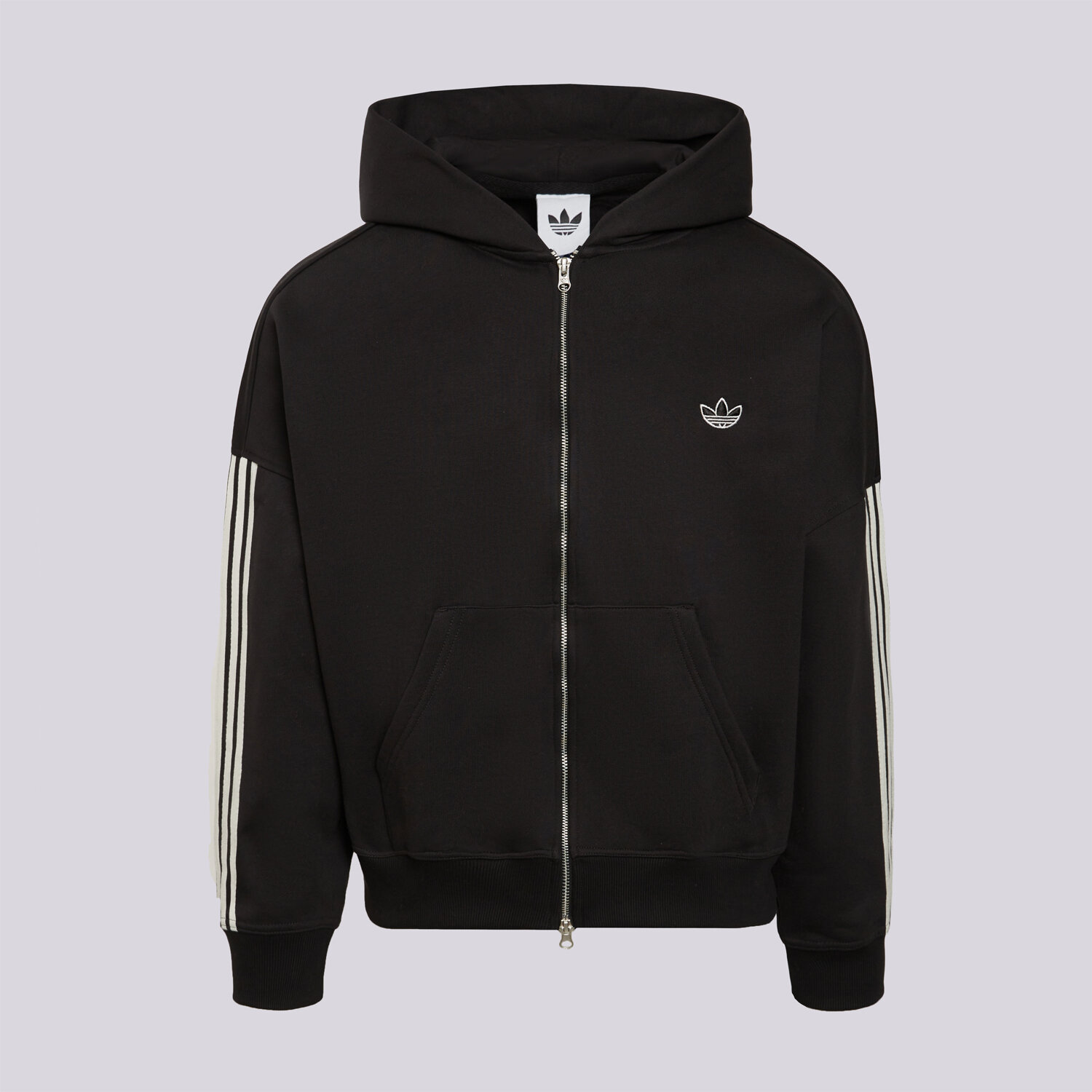 Herren ADIDAS SWEATSHIRT MIT REIßVERSCHLUSS   Z KAPTUREM SIGNATURE LD3983 Schwarz