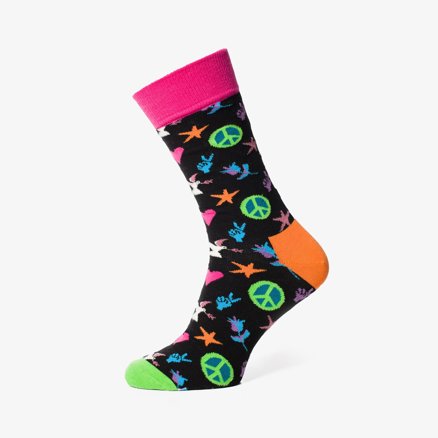 Damen Socken HAPPY SOCKS SOCKEN PEACE & LOVE SOCKS PAL019000 Multicolor