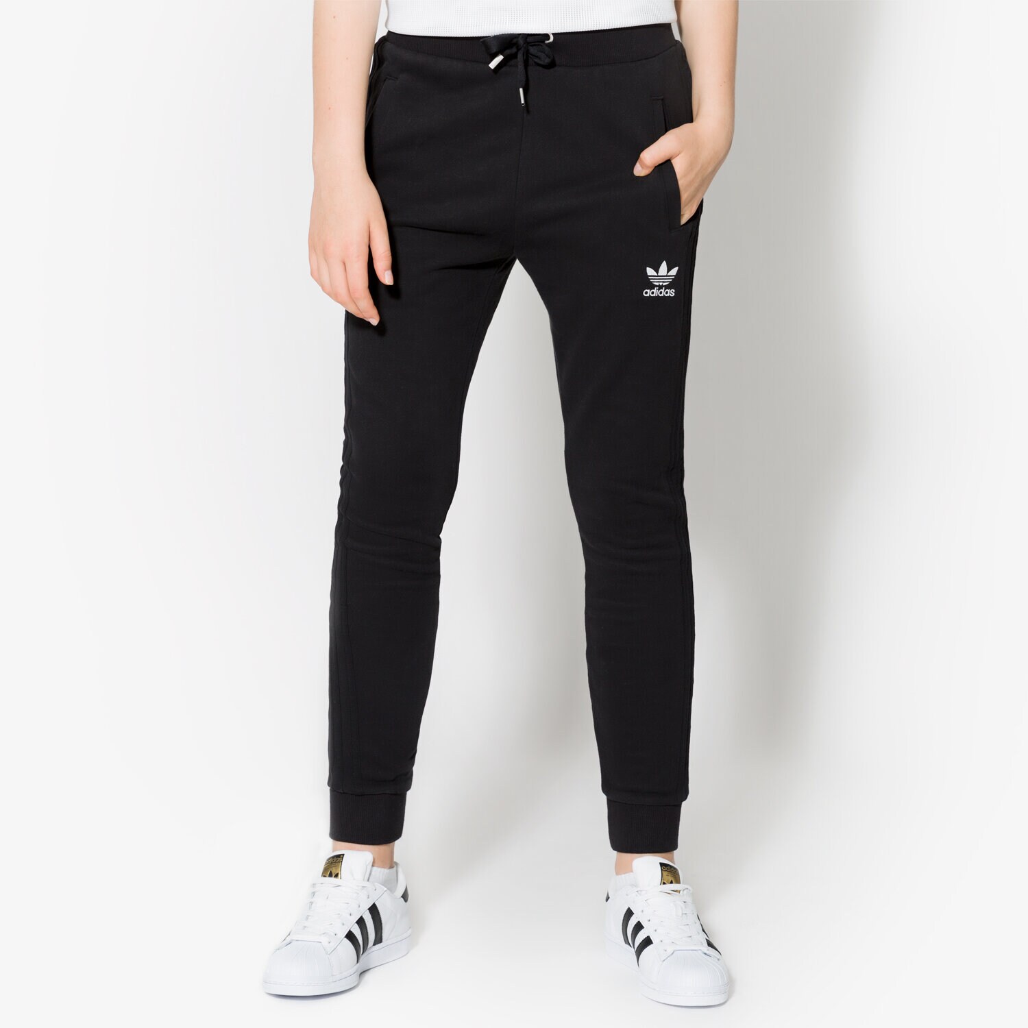 Damen Hosen ADIDAS HOSE SLIM TP CUF BP5485 Schwarz