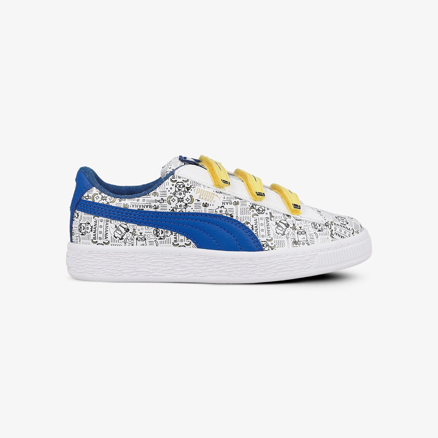 Kinder Sneaker PUMA MINIONS BASKET V PS 36401201 Weiß