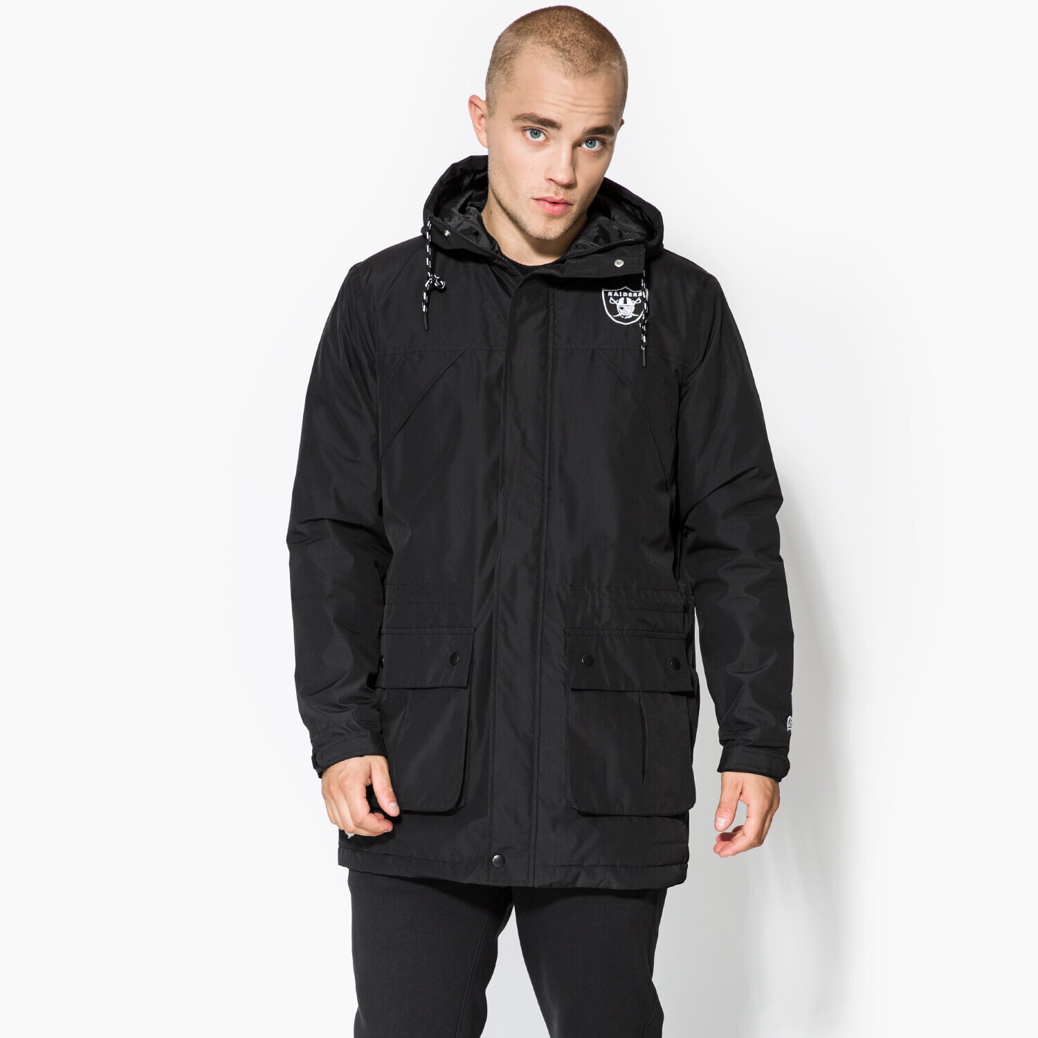 Herren Winterjacke NEW ERA JACKE TECH SERIES OAK RAIDERS BLK 11459413 Schwarz