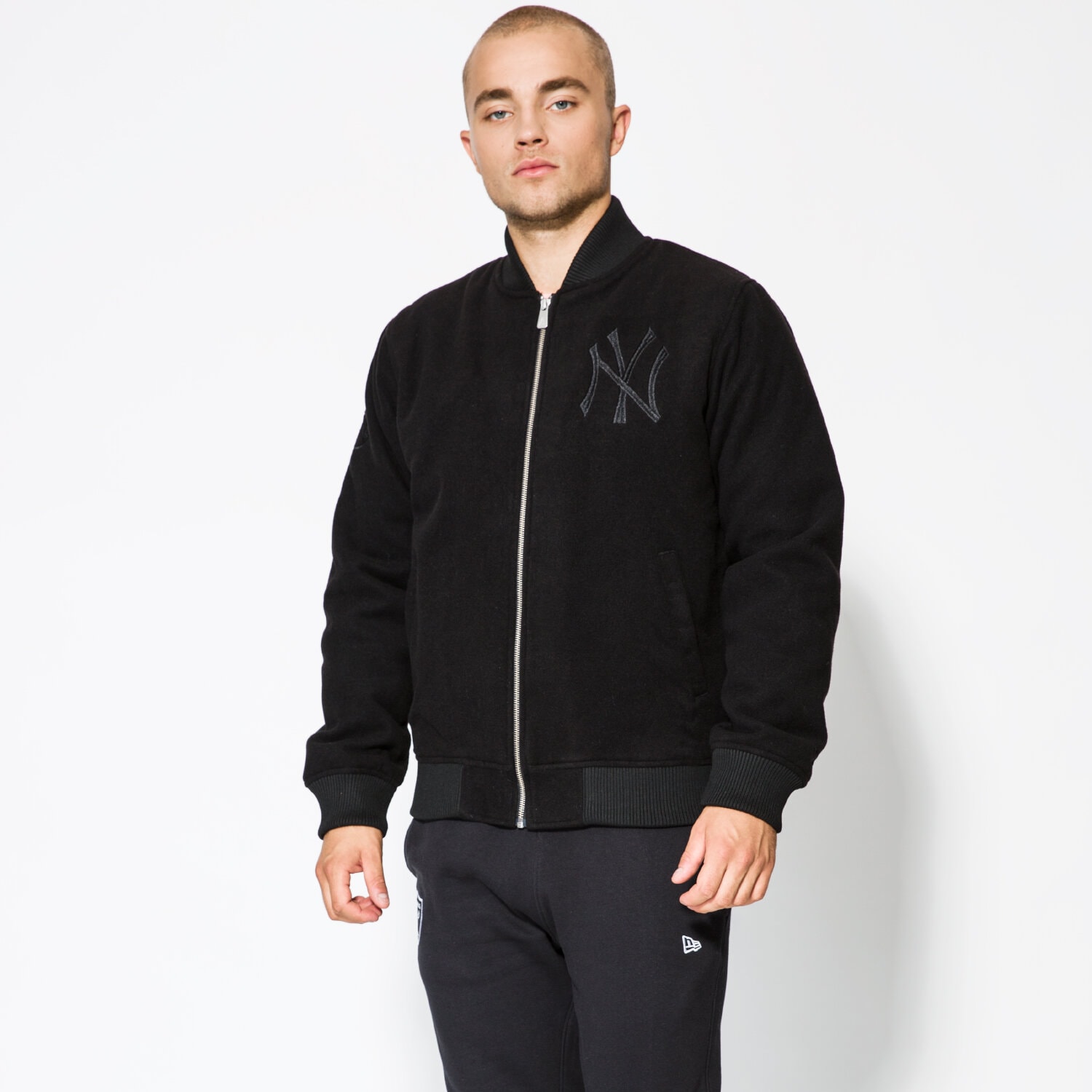 Herren Übergangsjacke NEW ERA JACKE TEAM MELTON NY YANKEES BLK 11459444 Schwarz
