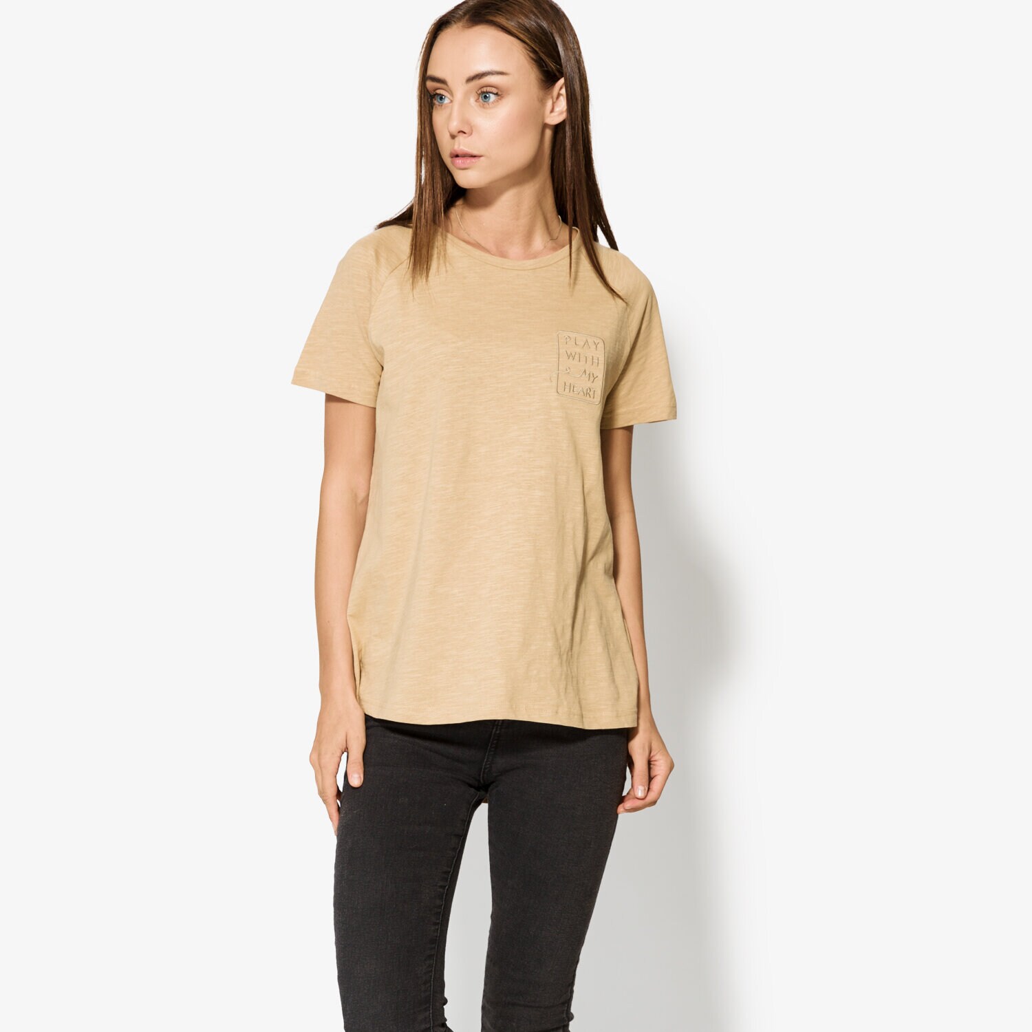 Damen T-Shirt CONFRONT T-SHIRT SS CAMELLIA CF37TSD01001 Beige