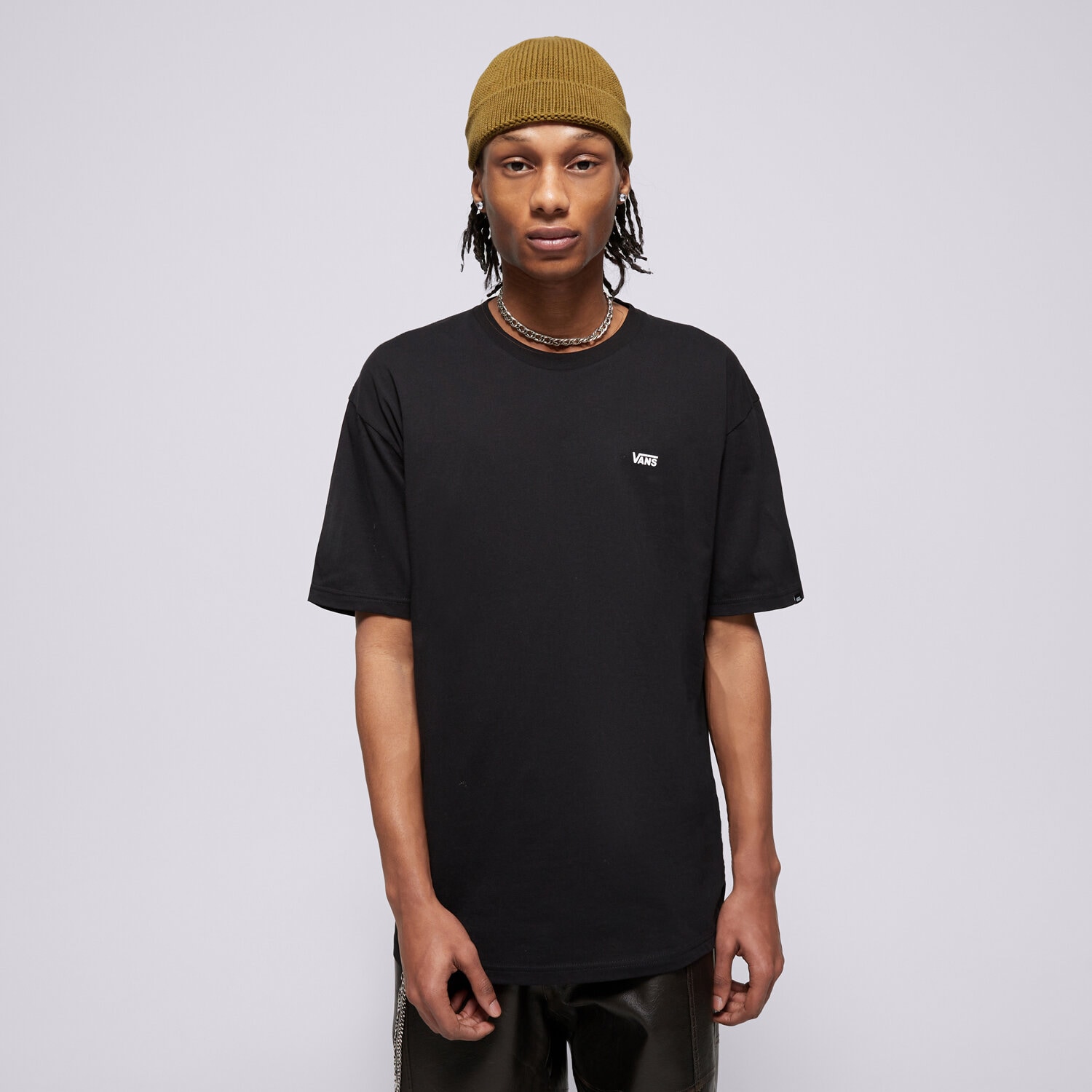 Herren T-Shirt VANS T-SHIRT MN LEFT CHEST LOGO TEE BLACK VN0A3CZEY281 Schwarz