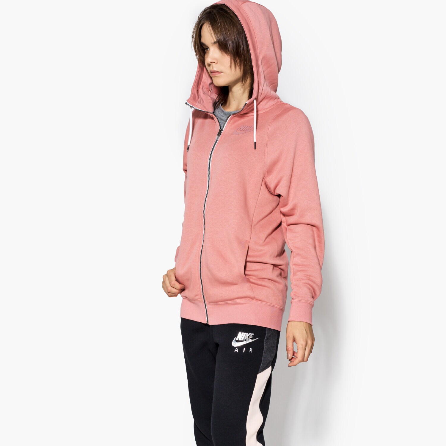 Damen NIKE SWEATSHIRT MODERN HOODIE FZ 854985644 Rosa
