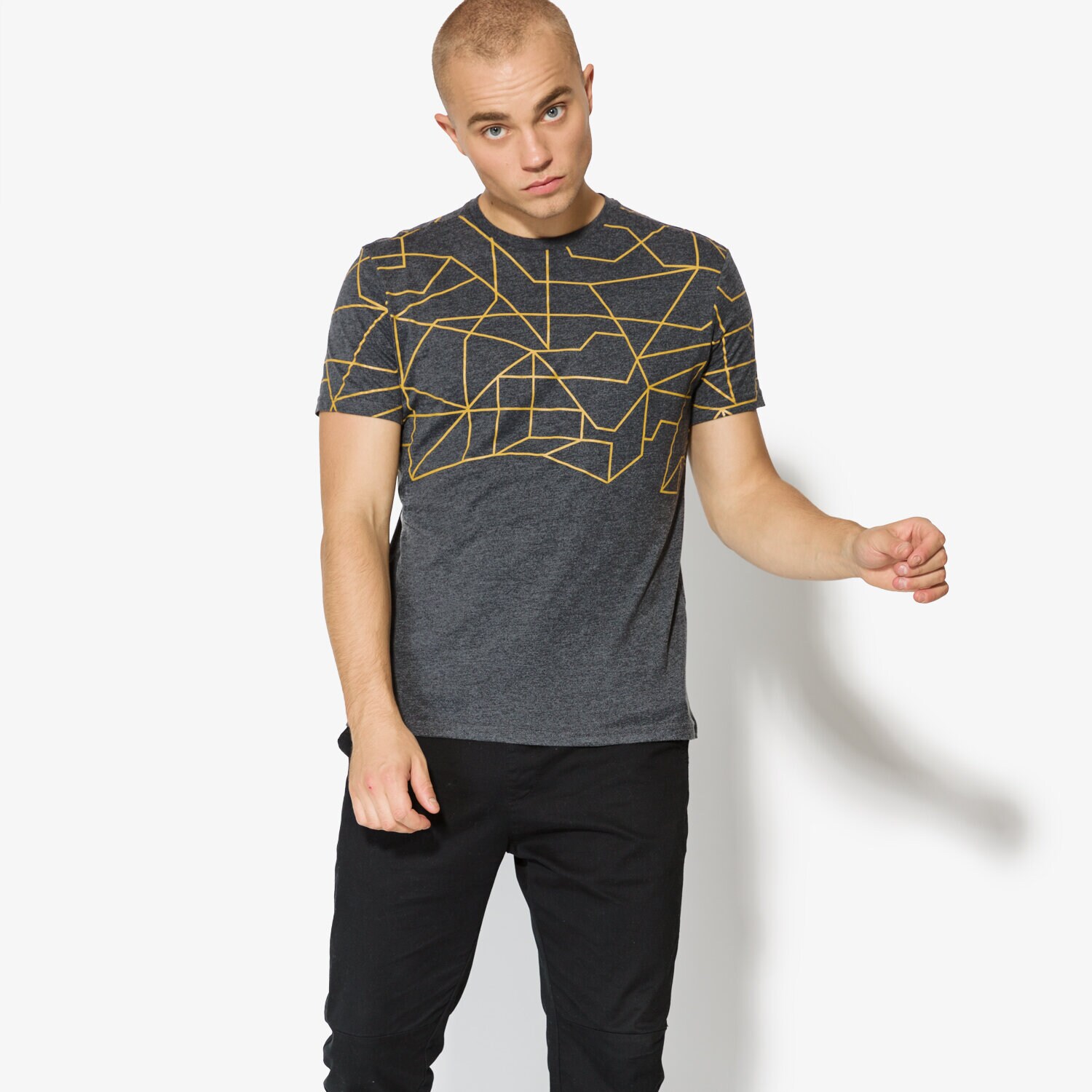 Herren T-Shirt CONFRONT T-SHIRT SS ROSCOE CF37TSM05001 Grau